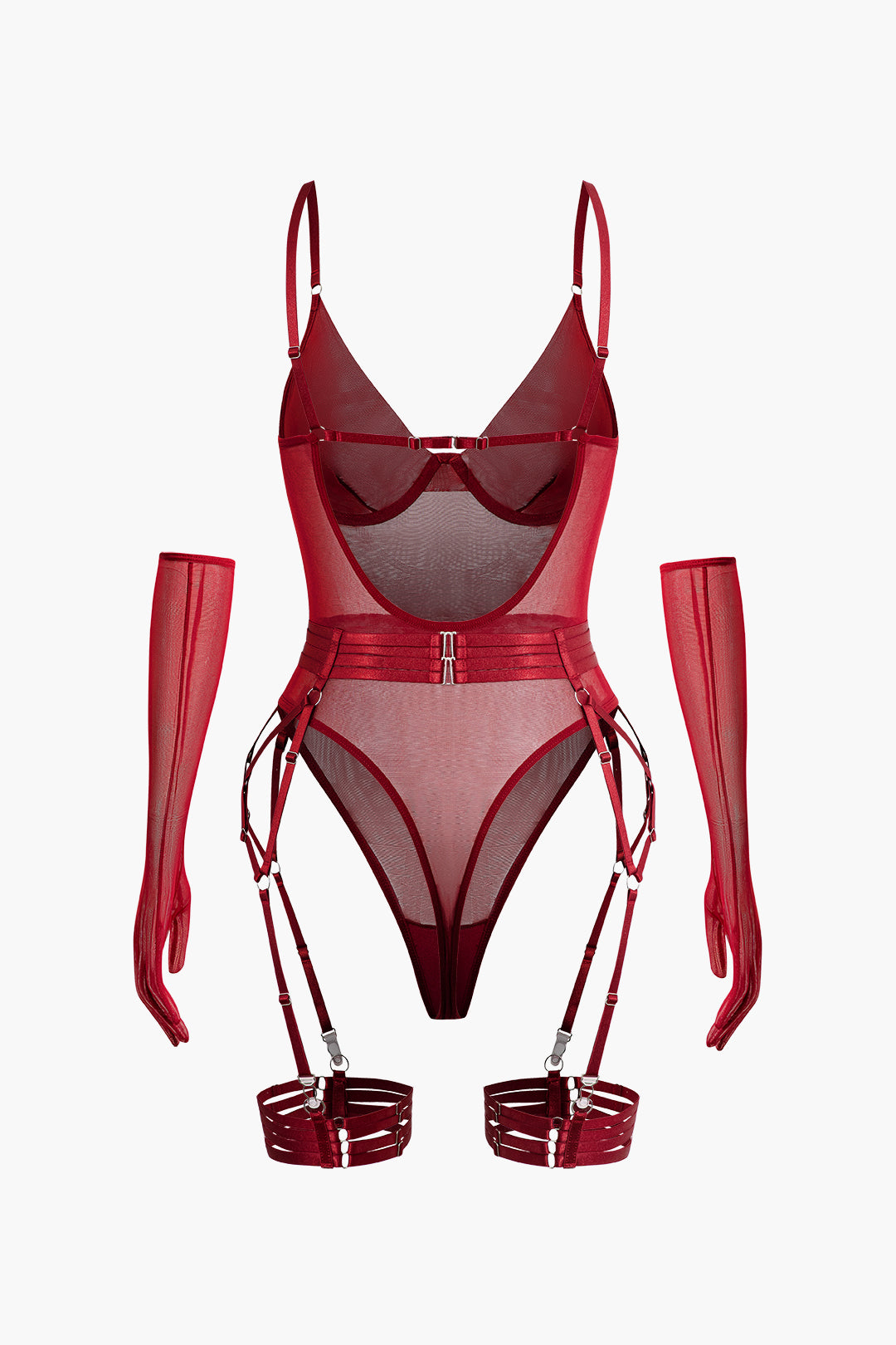 Velorage Jermani File Bodysuit Takimi | 13961-DG1739525662-red-S | 13961-DG1739525662-red-M | 13961-DG1739525662-red-L