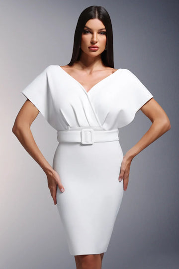 Adalaya Tek Omuz Midi Elbise | S-Beyaz | M-Beyaz | L-Beyaz | Xl-Beyaz | Xxl-Beyaz