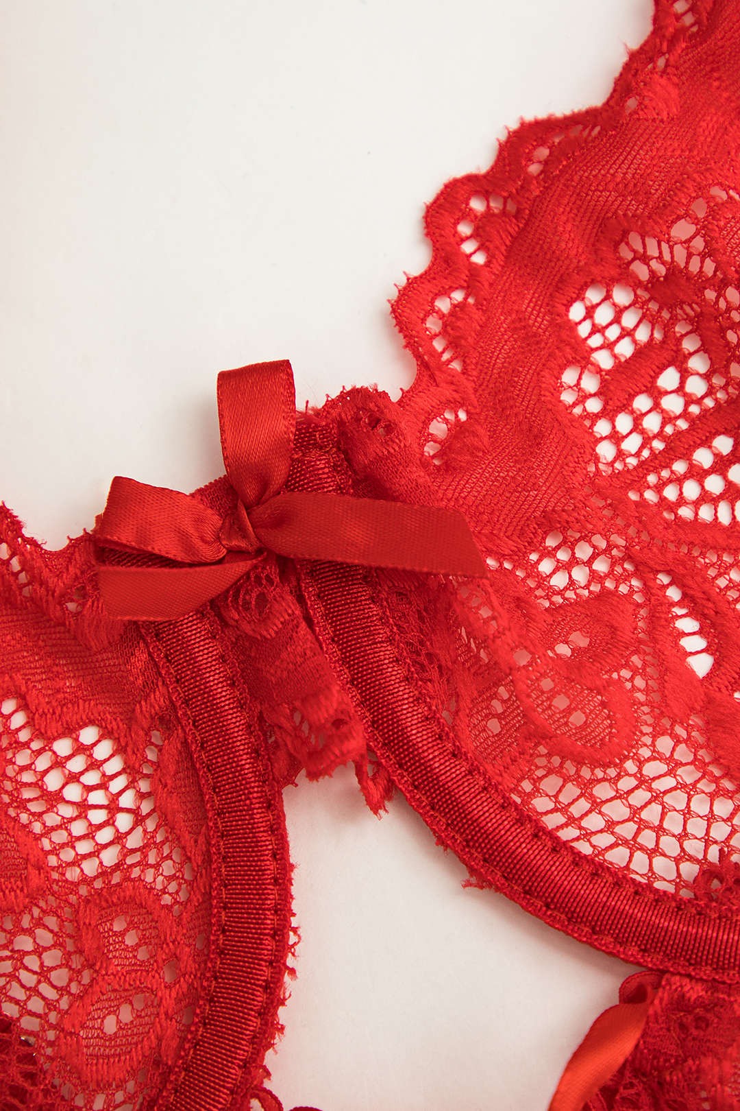 Velorage Stormi Dantel Garter Takim | 13961-GB1746594774-red-S | 13961-GB1746594774-red-M | 13961-GB1746594774-red-L