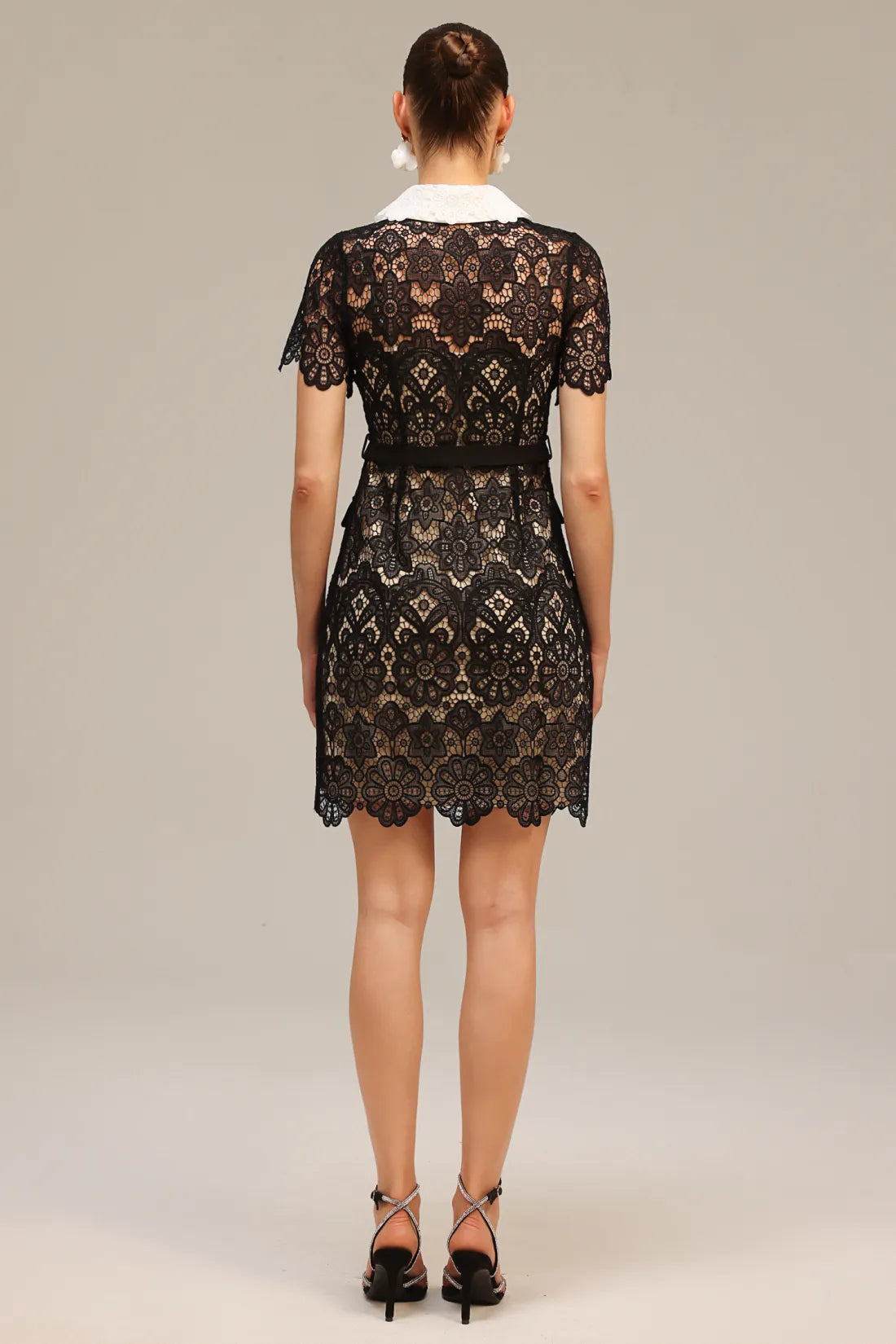 Camille Lace Mini Dress | S-Siyah | M-Siyah | L-Siyah