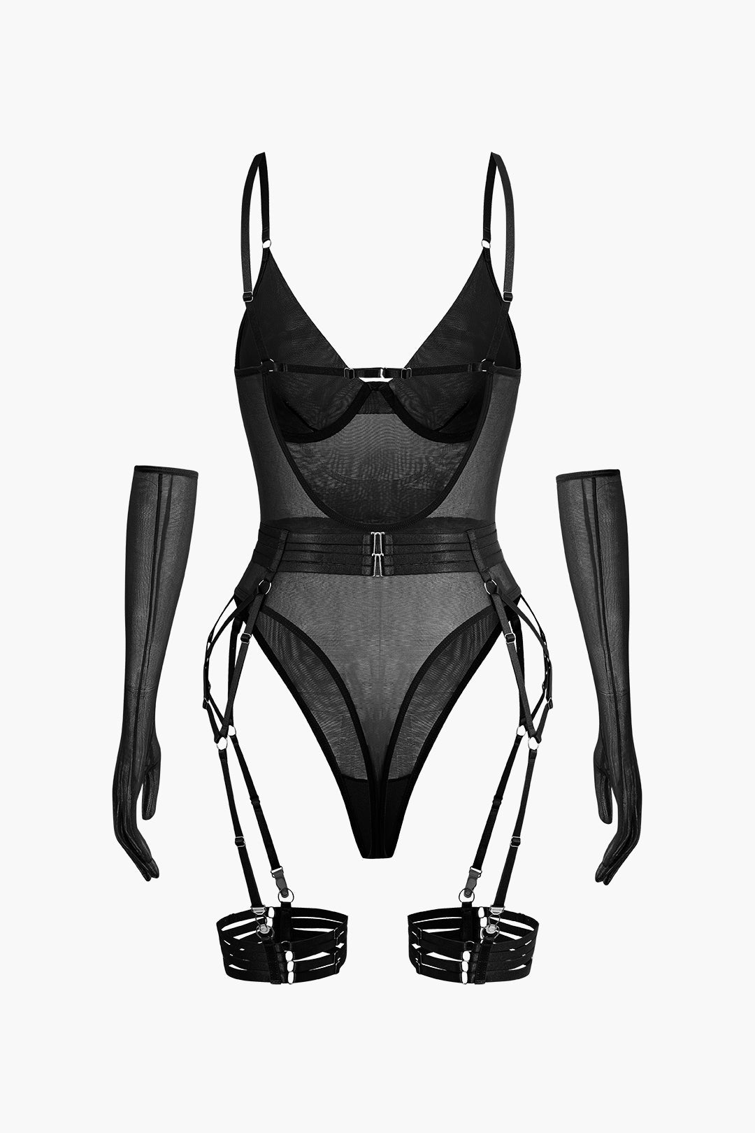 Velorage Jermani File Bodysuit Takimi | 13961-DG1739525662-black-S | 13961-DG1739525662-black-M | 13961-DG1739525662-black-L