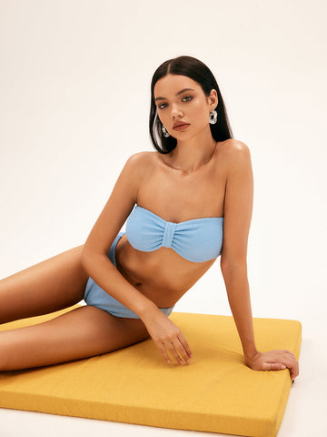 Irene Vafilli Bandeau Bikini Takimi | Mavi-S | Mavi-M | Mavi-L