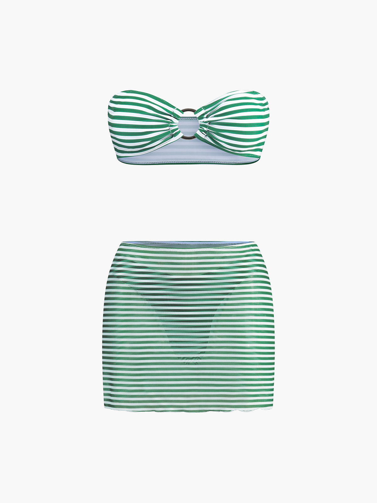 Hope Cizgili Plaj Bikini Seti | OA240515080GNXS | OA240515080GNS | OA240515080GNM | OA240515080GNL