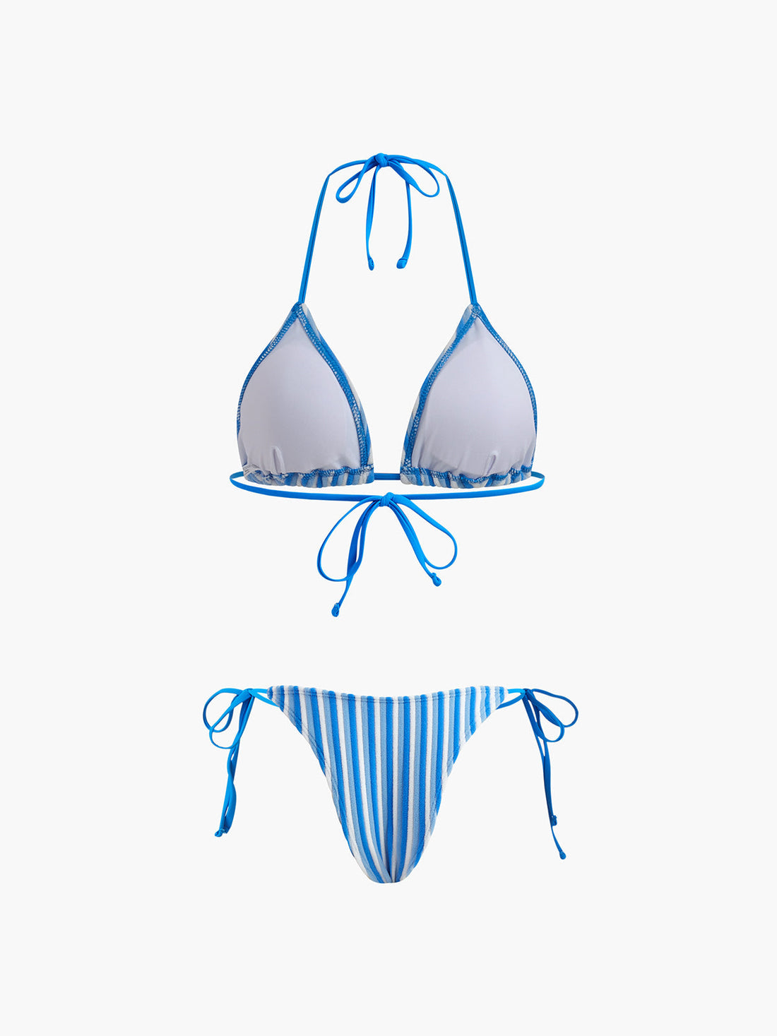 Chanel Mavi Cizgili Halter Bikini | OA240523013BEXS | OA240523013BES | OA240523013BEM | OA240523013BEL