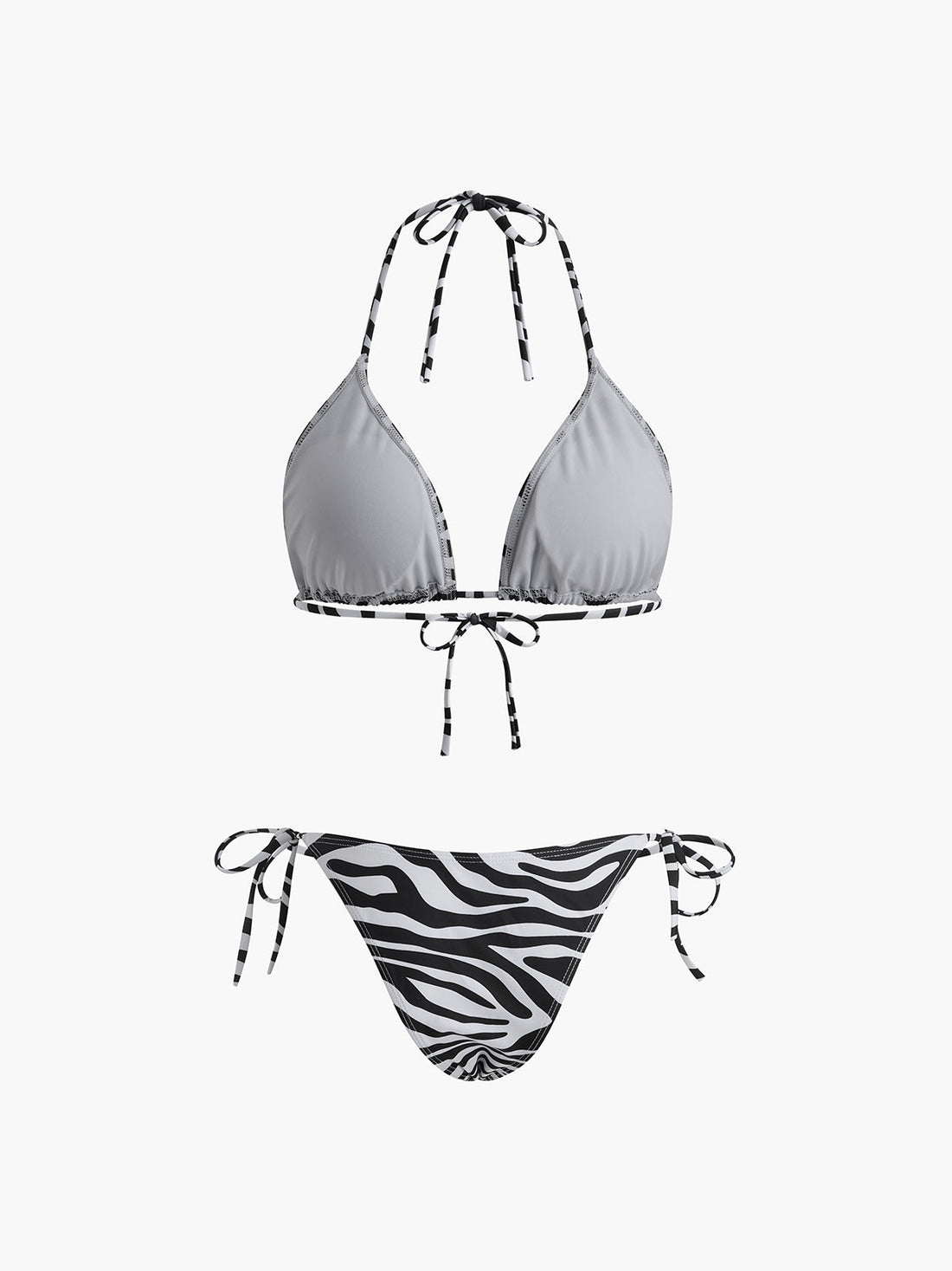 Cloe Zebra Cizgili Bikini Takimi | 16400#Three-point bikini-1pcs-black-white-XS | 16400#Three-point bikini-1pcs-black-white-S | 16400#Three-point bikini-1pcs-black-white-M | 16400#Three-point bikini-1pcs-black-white-L | 16400#Three-point bikini-1pcs-black-white-XL