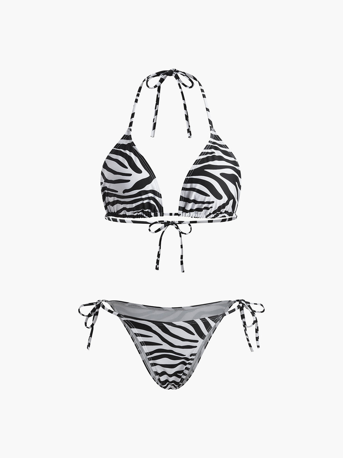 Cloe Zebra Cizgili Bikini Takimi | 16400#Three-point bikini-1pcs-black-white-XS | 16400#Three-point bikini-1pcs-black-white-S | 16400#Three-point bikini-1pcs-black-white-M | 16400#Three-point bikini-1pcs-black-white-L | 16400#Three-point bikini-1pcs-black-white-XL