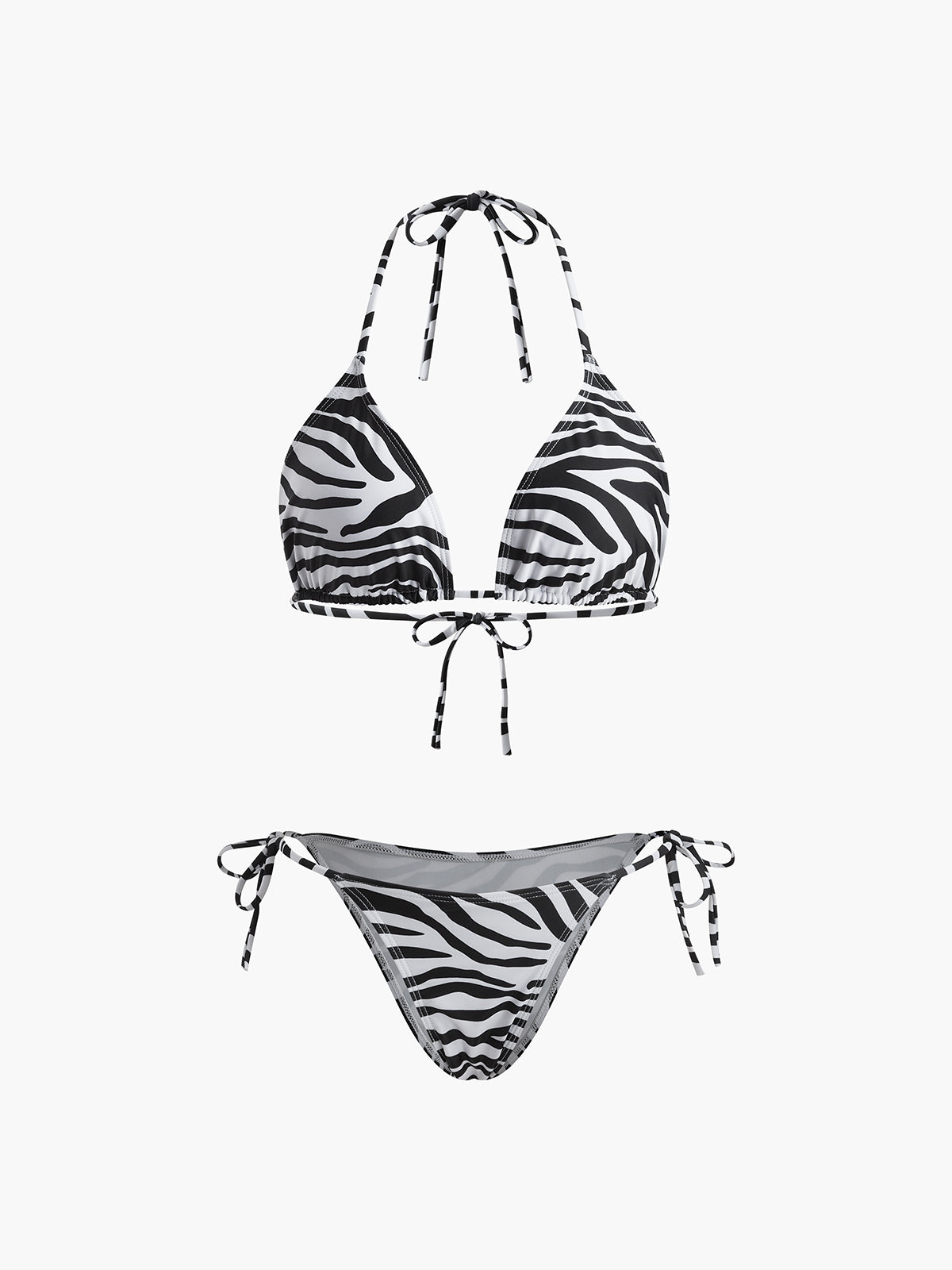 Cloe Zebra Cizgili Bikini Takimi | 16400#Three-point bikini-1pcs-black-white-XS | 16400#Three-point bikini-1pcs-black-white-S | 16400#Three-point bikini-1pcs-black-white-M | 16400#Three-point bikini-1pcs-black-white-L | 16400#Three-point bikini-1pcs-black-white-XL