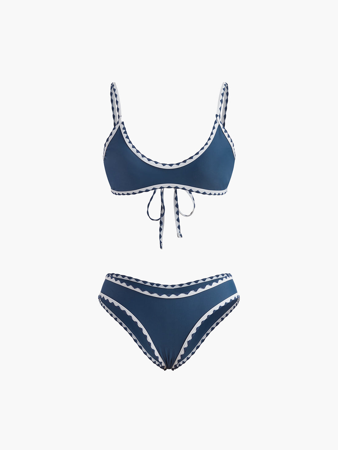 Abigaelle Kontrast Dugumlu Bikini Takimi | 16400#Knotted-Bikini-Set-blue-S | 16400#Knotted-Bikini-Set-blue-M | 16400#Knotted-Bikini-Set-blue-L | 16400#Knotted-Bikini-Set-blue-XL