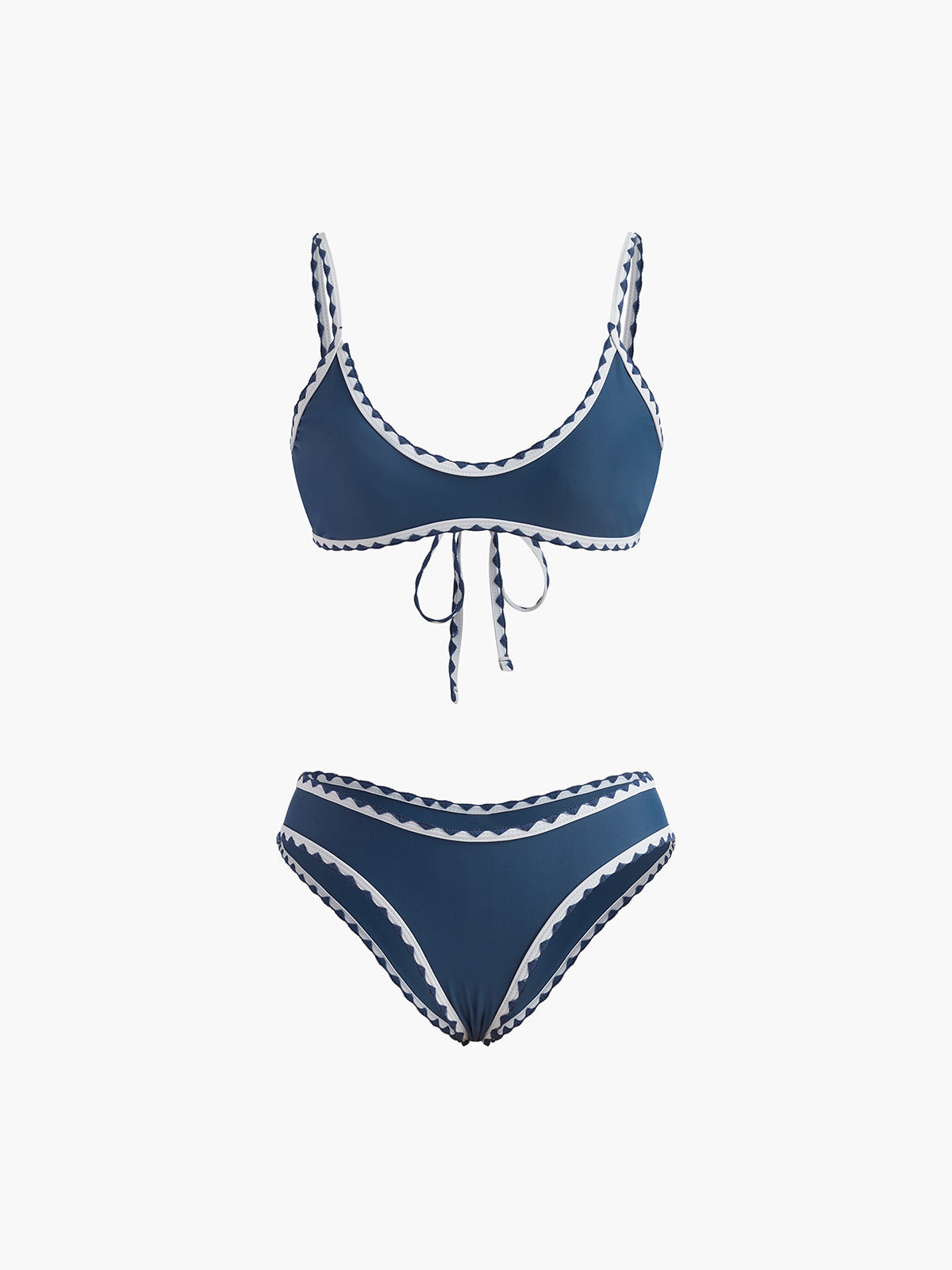 Darleth Kontrast Dugumlu Bikini Seti | 16400#Knotted-Bikini-Set-blue-S | 16400#Knotted-Bikini-Set-blue-M | 16400#Knotted-Bikini-Set-blue-L | 16400#Knotted-Bikini-Set-blue-XL
