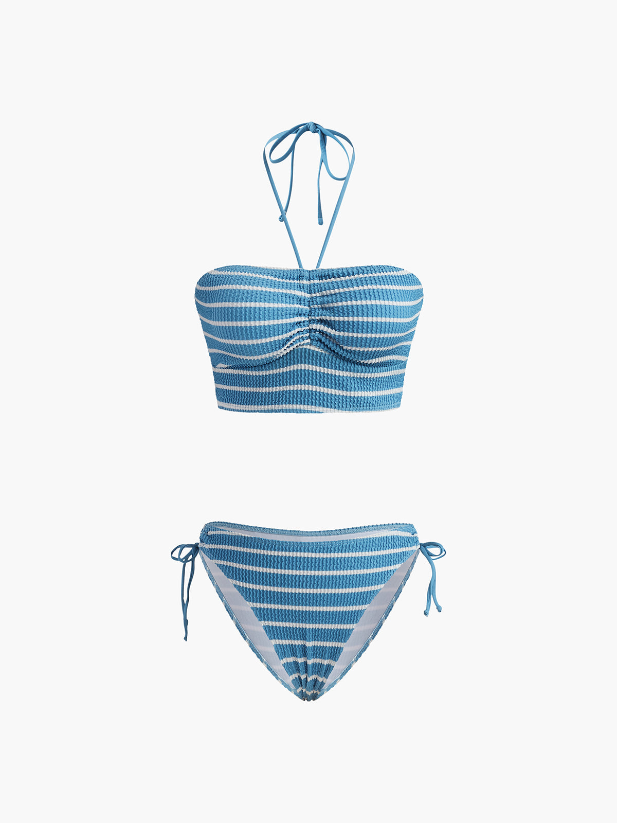 Aliana Cizgili Halter Bikini Takimi | 16400#ID1745828110-S | 16400#ID1745828110-M | 16400#ID1745828110-L