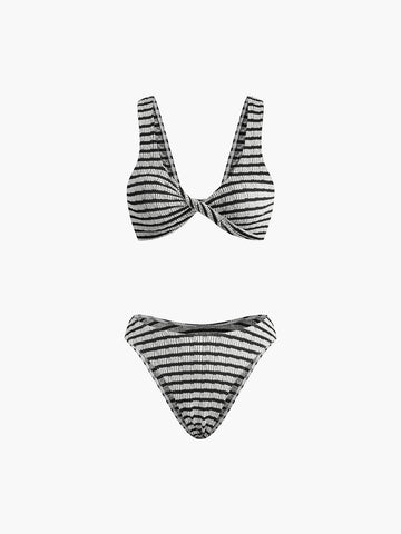 Jaidah Dugumlu Cizgili Bikini | 16400#rg-Bikini-Takm-black-white-S | 16400#rg-Bikini-Takm-black-white-M | 16400#rg-Bikini-Takm-black-white-L