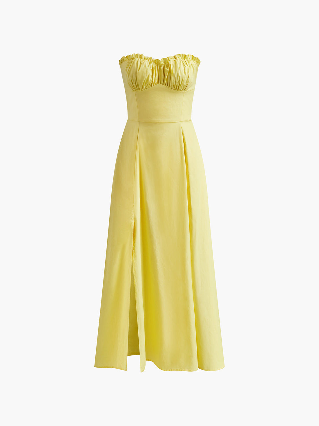 Velorage Ianna Yirtmacli Marul Kesimli Midi Elbise | 16400-Slit-Midi-Dress-yellow-XS | 16400-Slit-Midi-Dress-yellow-S | 16400-Slit-Midi-Dress-yellow-M | 16400-Slit-Midi-Dress-yellow-L | 16400-Slit-Midi-Dress-yellow-XL
