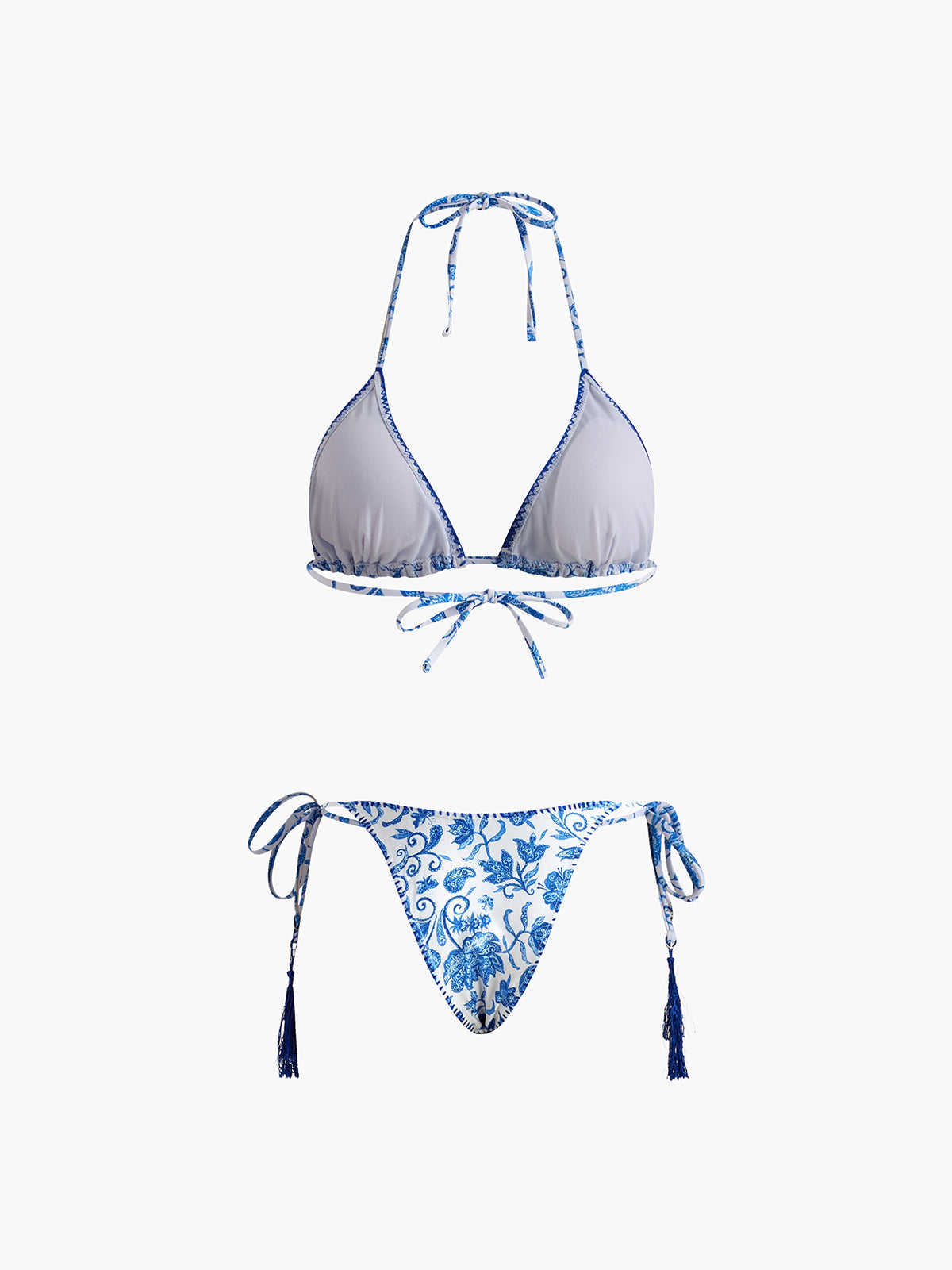 Khylie Baskili Puskullu Bikini Seti | OA240611009BECXL