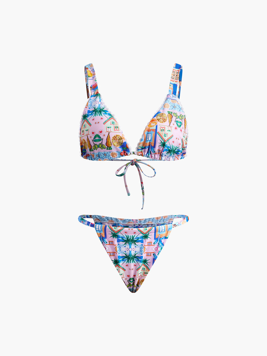 Philippa Cok Renkli Baskili Bikini Takimi | OA240621016COAS | OA240621016COAM | OA240621016COAL