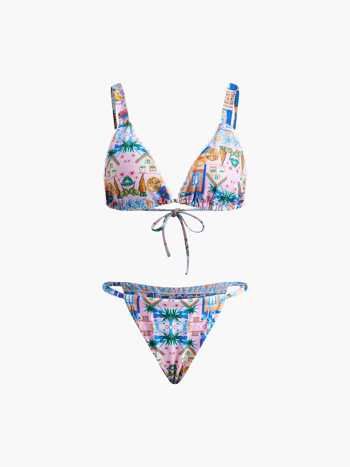 Philippa Cok Renkli Baskili Bikini Takimi | OA240621016COAS | OA240621016COAM | OA240621016COAL