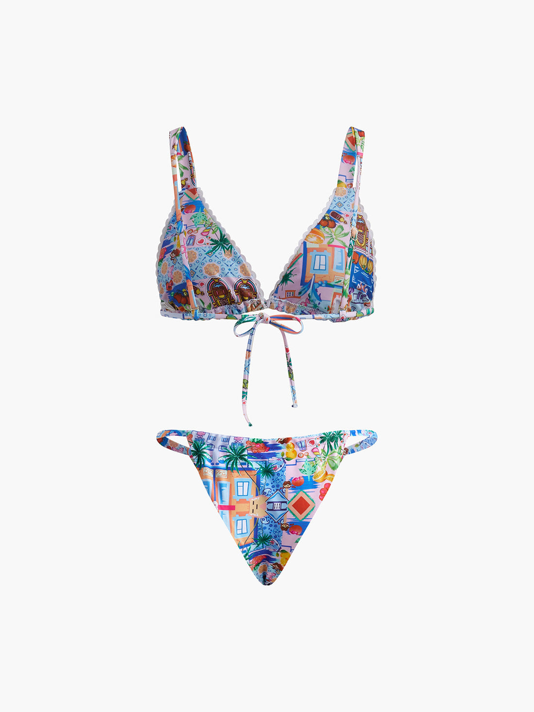 Philippa Cok Renkli Baskili Bikini Takimi | OA240621016COAS | OA240621016COAM | OA240621016COAL