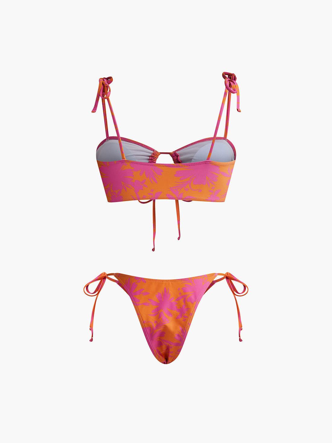 Cedar Turuncu Desenli Bikini Takimi | 16400#WZ1736329775-Orange-S | 16400#WZ1736329775-Orange-M | 16400#WZ1736329775-Orange-L