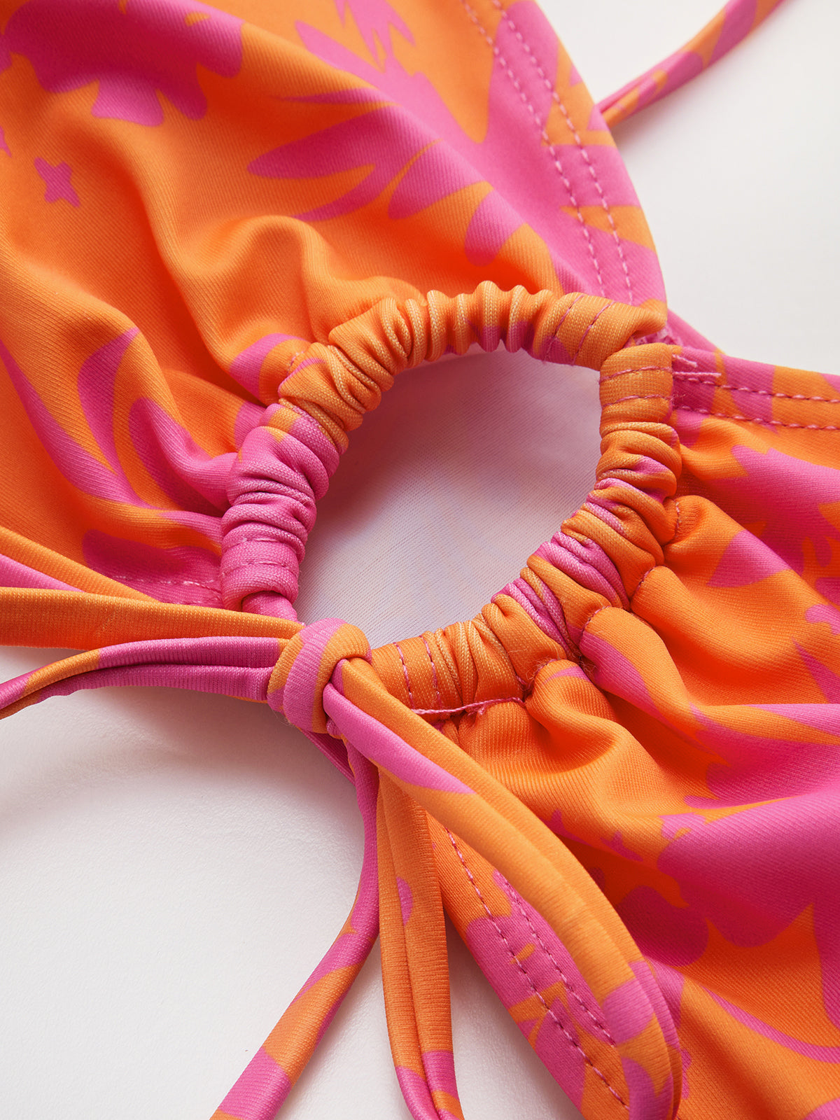 Miliana Dalgali Desen Bikini Seti | 16400#WZ1736329775-Orange-S | 16400#WZ1736329775-Orange-M | 16400#WZ1736329775-Orange-L