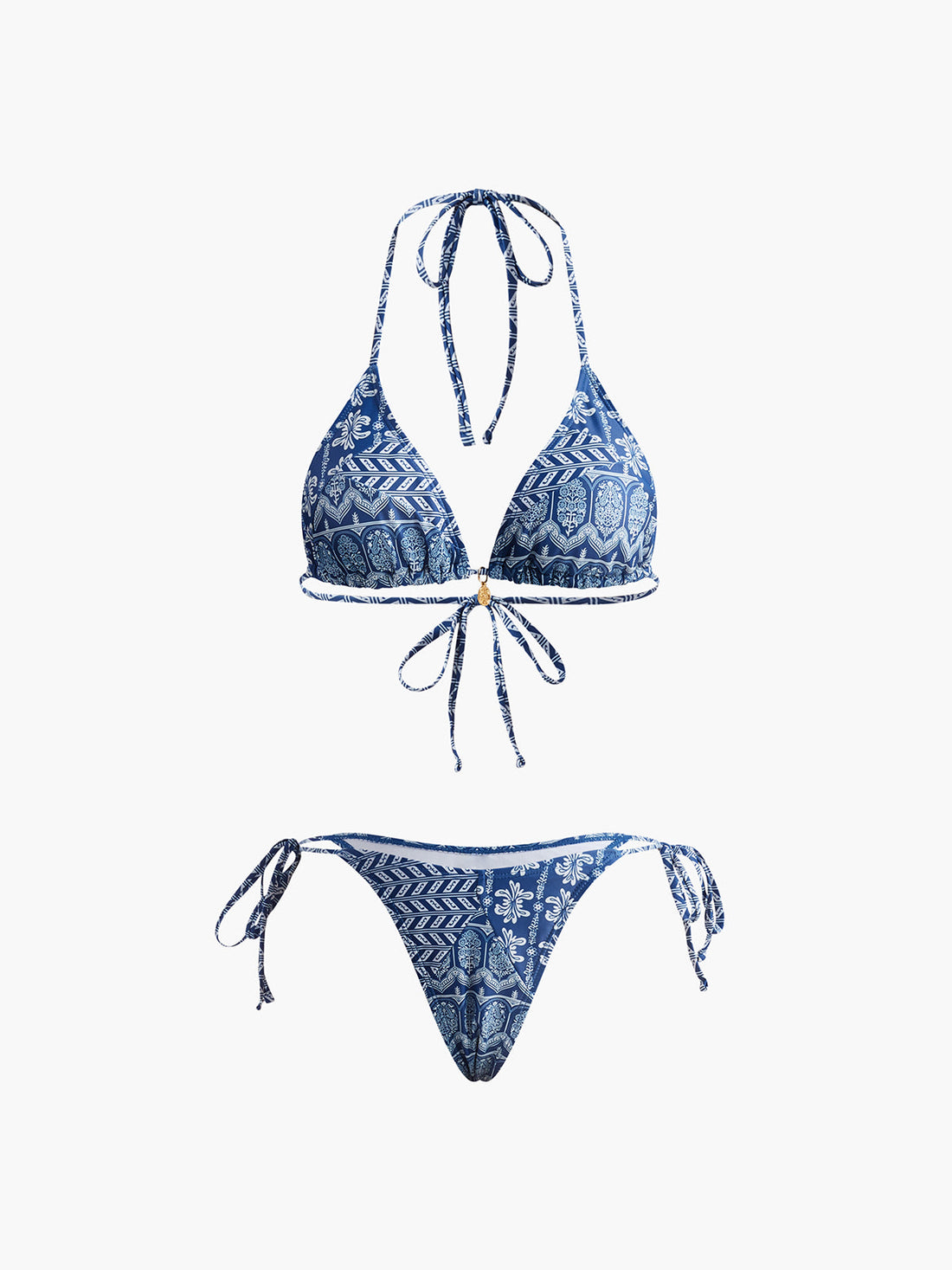 Oreoluwa Straplez Baskili Bikini Takimi | 16400#YV1733110155-blue-XS | 16400#YV1733110155-blue-S | 16400#YV1733110155-blue-M | 16400#YV1733110155-blue-L