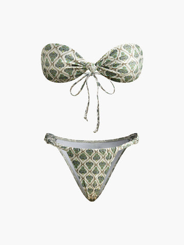 Sage Dalgali Bikini Takimi | 16400#Baskl-Straplez-Bikini-Takm-Multicolor-S | 16400#Baskl-Straplez-Bikini-Takm-Multicolor-M | 16400#Baskl-Straplez-Bikini-Takm-Multicolor-L