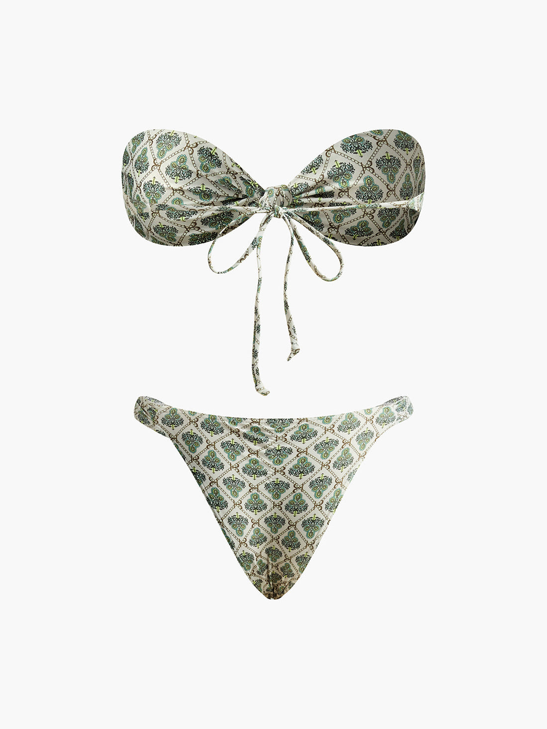 Sage Dalgali Bikini Takimi | 16400#Baskl-Straplez-Bikini-Takm-Multicolor-S | 16400#Baskl-Straplez-Bikini-Takm-Multicolor-M | 16400#Baskl-Straplez-Bikini-Takm-Multicolor-L