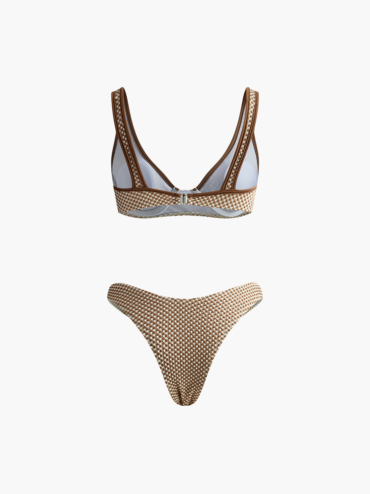 Stormi Zit Biyeli Ekoseli Bikini | 16400#UA1733213136-brown-S | 16400#UA1733213136-brown-M | 16400#UA1733213136-brown-L