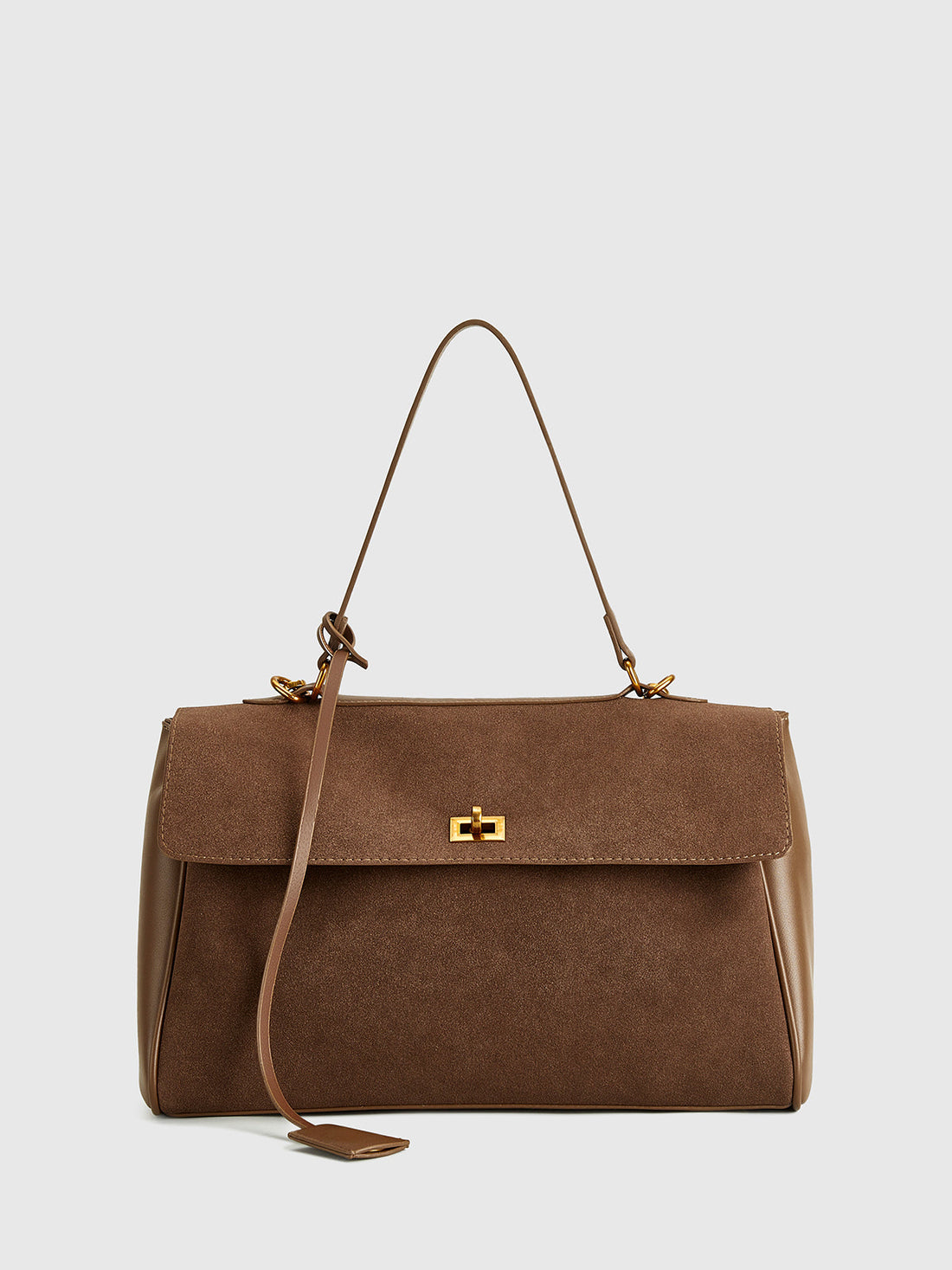 Velorage Darla Zarif Flap Omuz Cantasi | 16400-YB1730195655-brown
