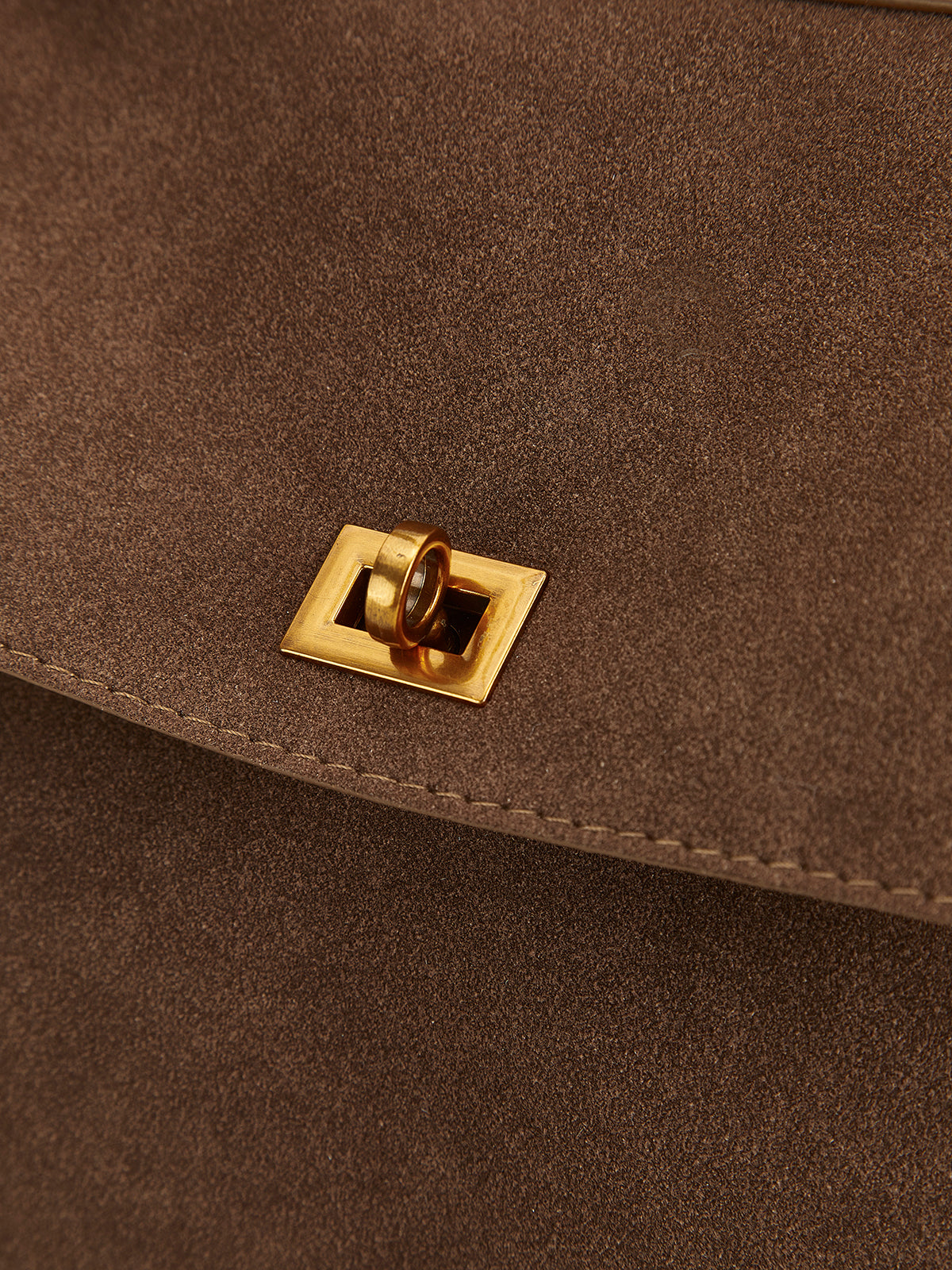 Velorage Darla Zarif Flap Omuz Cantasi | 16400-YB1730195655-brown