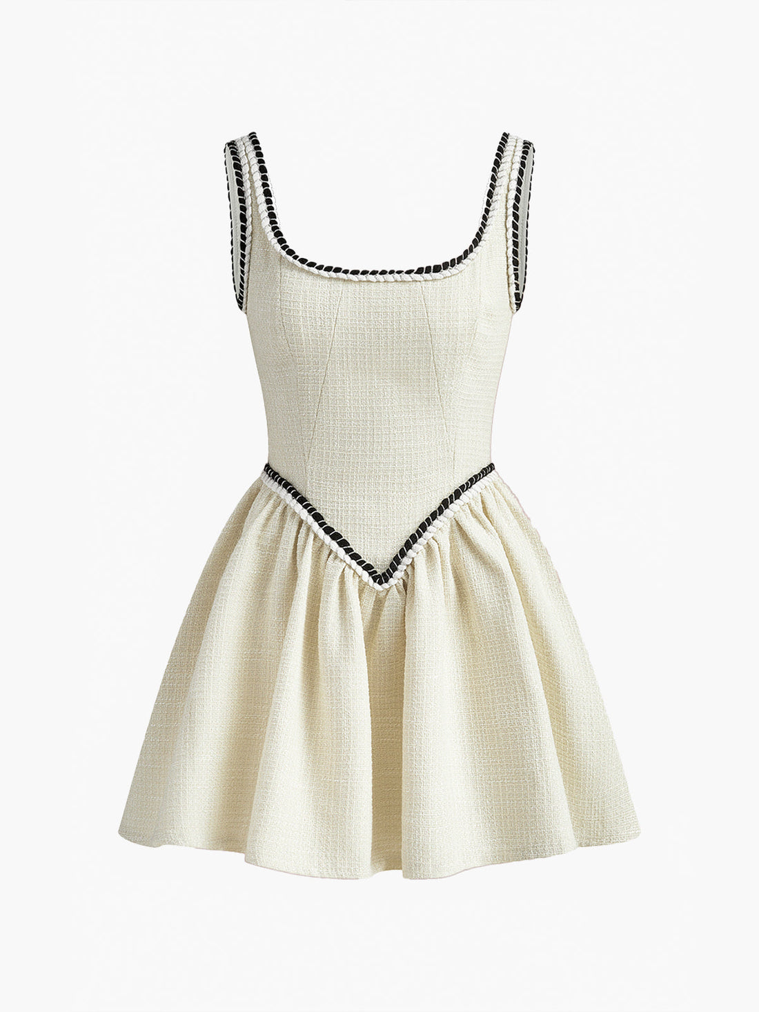Velorage Solange Tweed A-Kesim Mini Elbise | 16400-IB1732606838-white-XS | 16400-IB1732606838-white-S | 16400-IB1732606838-white-M | 16400-IB1732606838-white-L | 16400-IB1732606838-white-XL