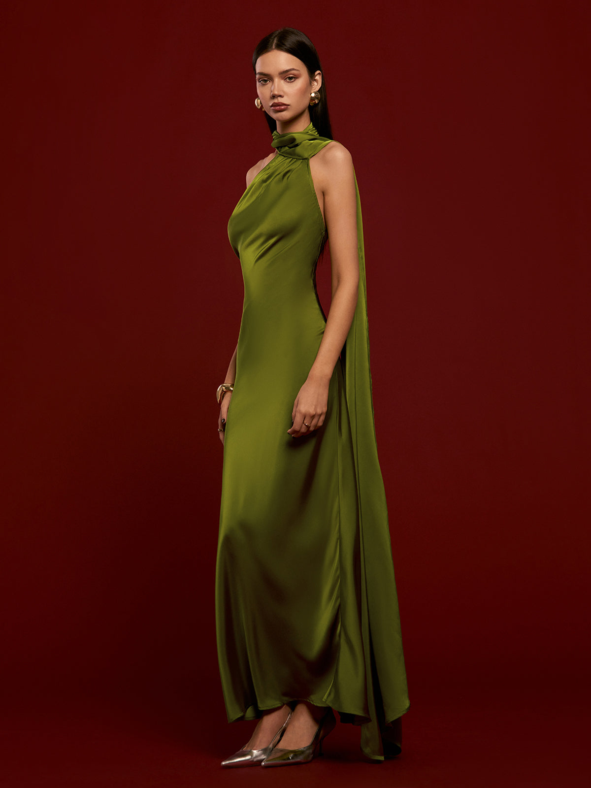 Velorage Emmarae Asimetrik Saten Maxi Elbise | 16400-GN1735787651-green-XS | 16400-GN1735787651-green-S | 16400-GN1735787651-green-M | 16400-GN1735787651-green-L | 16400-GN1735787651-green-XL