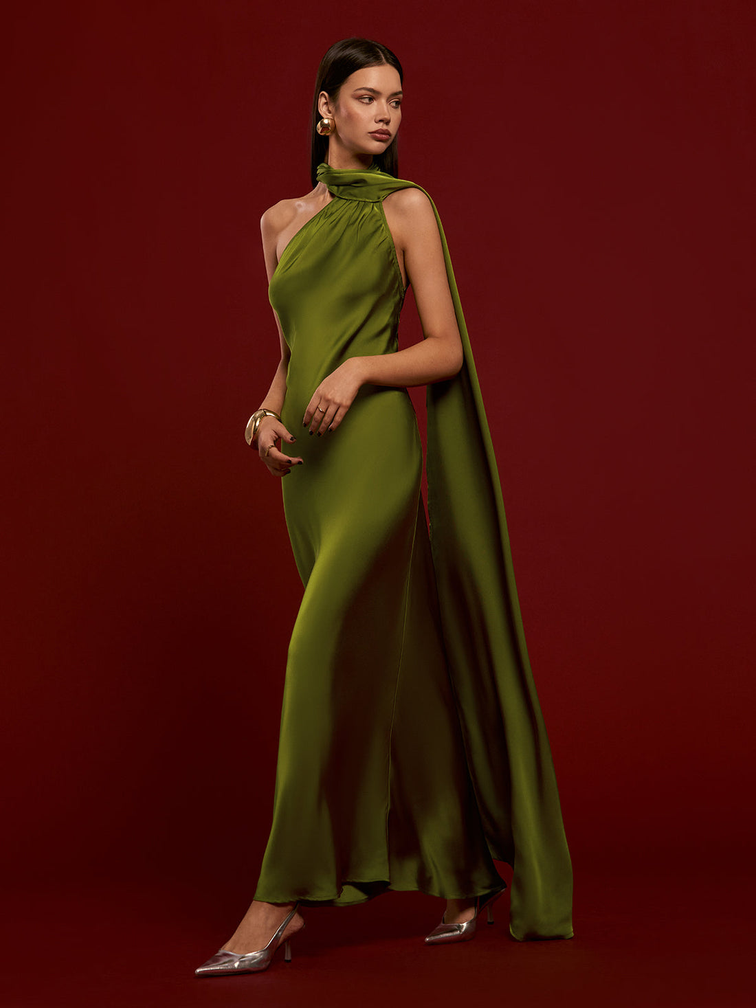 Velorage Emmarae Asimetrik Saten Maxi Elbise | 16400-GN1735787651-green-XS | 16400-GN1735787651-green-S | 16400-GN1735787651-green-M | 16400-GN1735787651-green-L | 16400-GN1735787651-green-XL