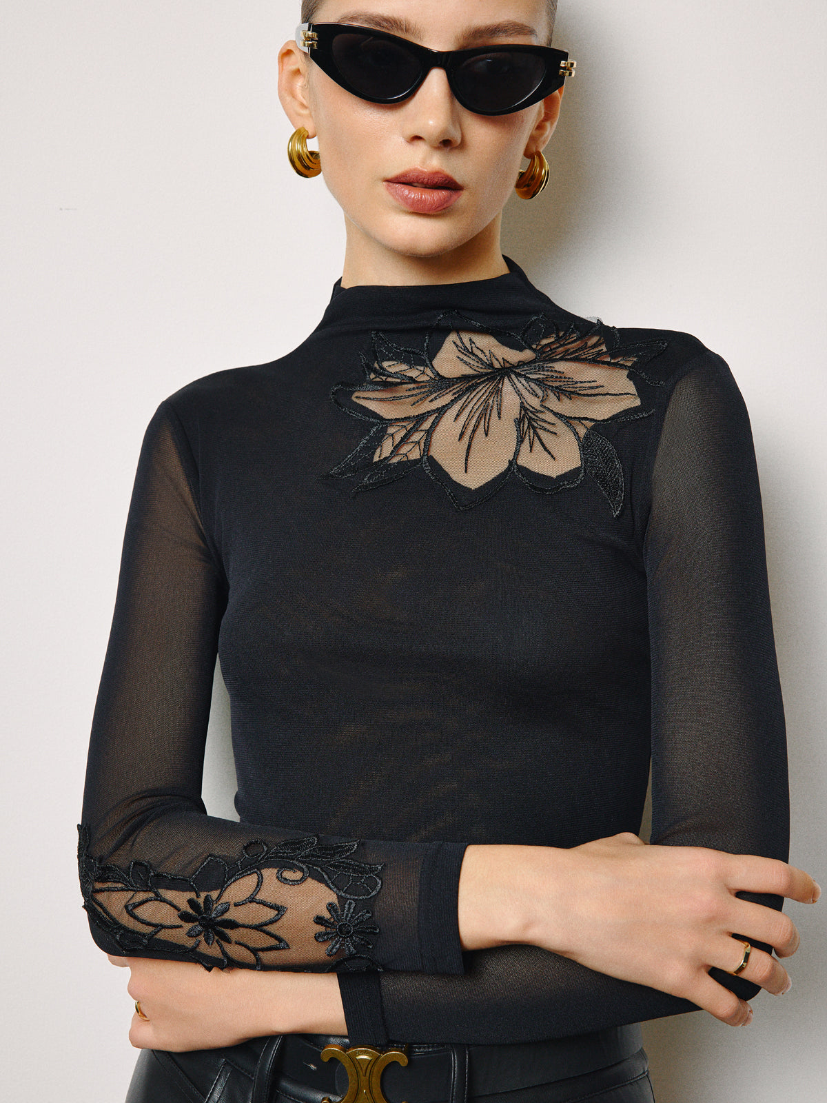 Velorage Arayah File Cicekli Asimetrik Bluz | 16400-WQ1736759789-black-S | 16400-WQ1736759789-black-M | 16400-WQ1736759789-black-L | 16400-WQ1736759789-black-XL