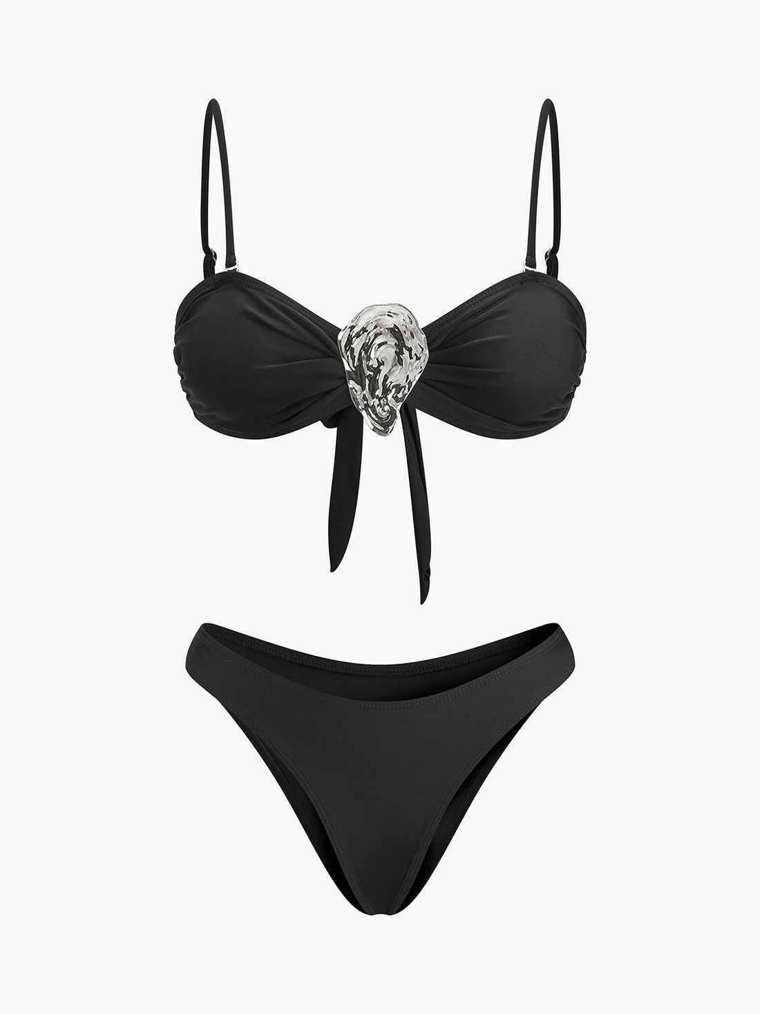 Thais Metal Baglama Bikini Takimi | 16400#WU1752047678-black-S | 16400#WU1752047678-black-M | 16400#WU1752047678-black-L
