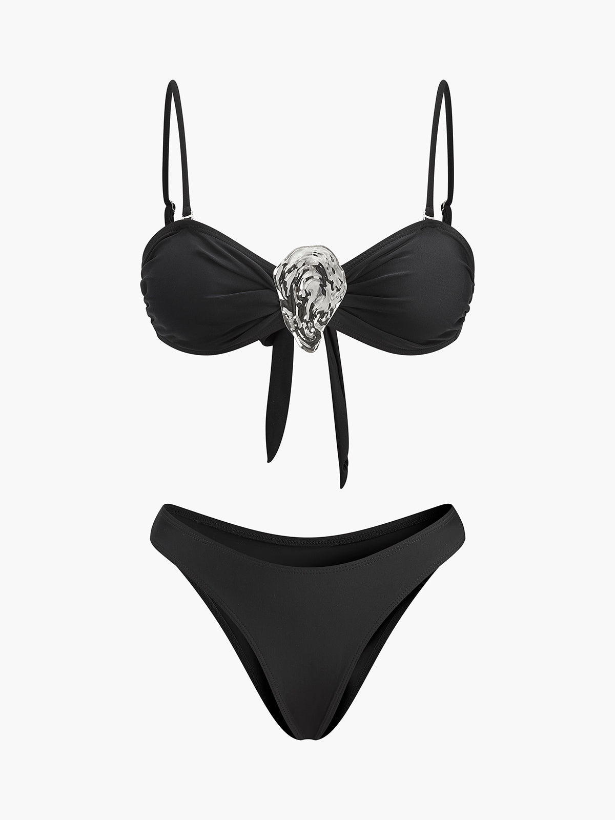 Thais Metal Baglama Bikini Takimi | 16400#WU1752047678-black-S | 16400#WU1752047678-black-M | 16400#WU1752047678-black-L