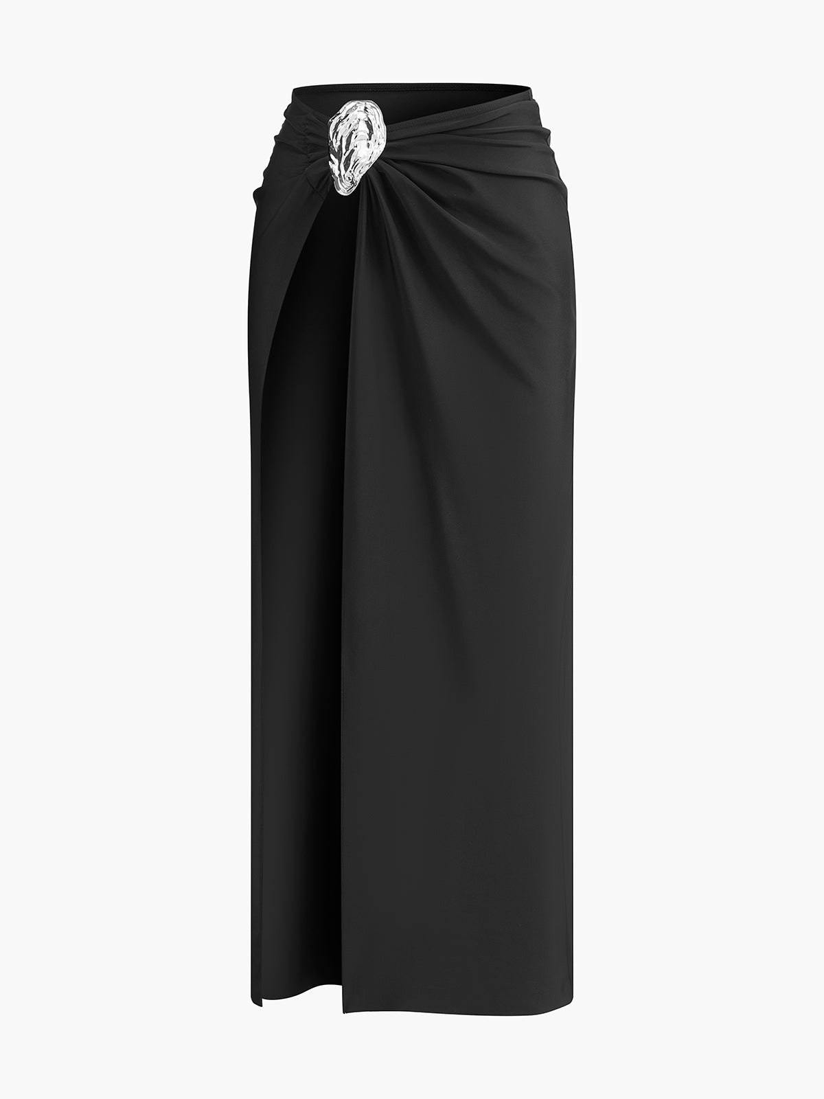 Hadley Metal Detayli Sarong Etek | 16400#NZ1750233047-black-S | 16400#NZ1750233047-black-M | 16400#NZ1750233047-black-L