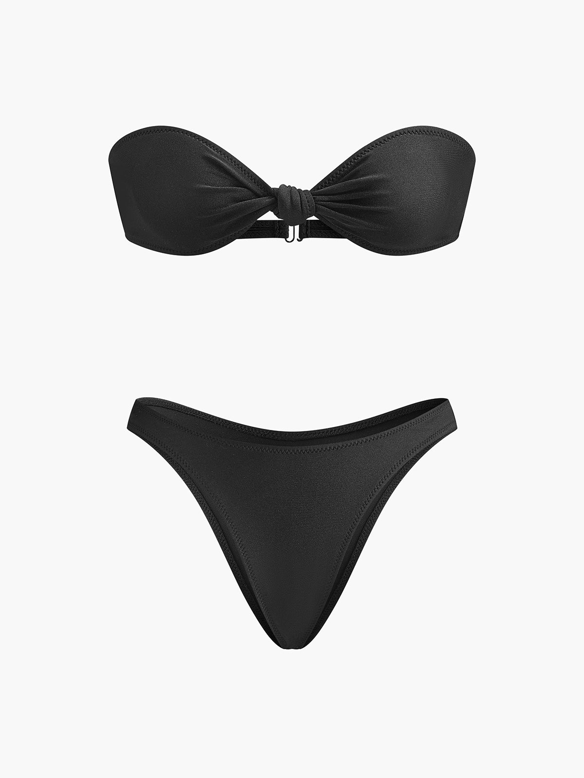 Nyelle Dugumlu Bandeau Bikini Takimi | OA241230086BKS | OA241230086BKM | OA241230086BKL