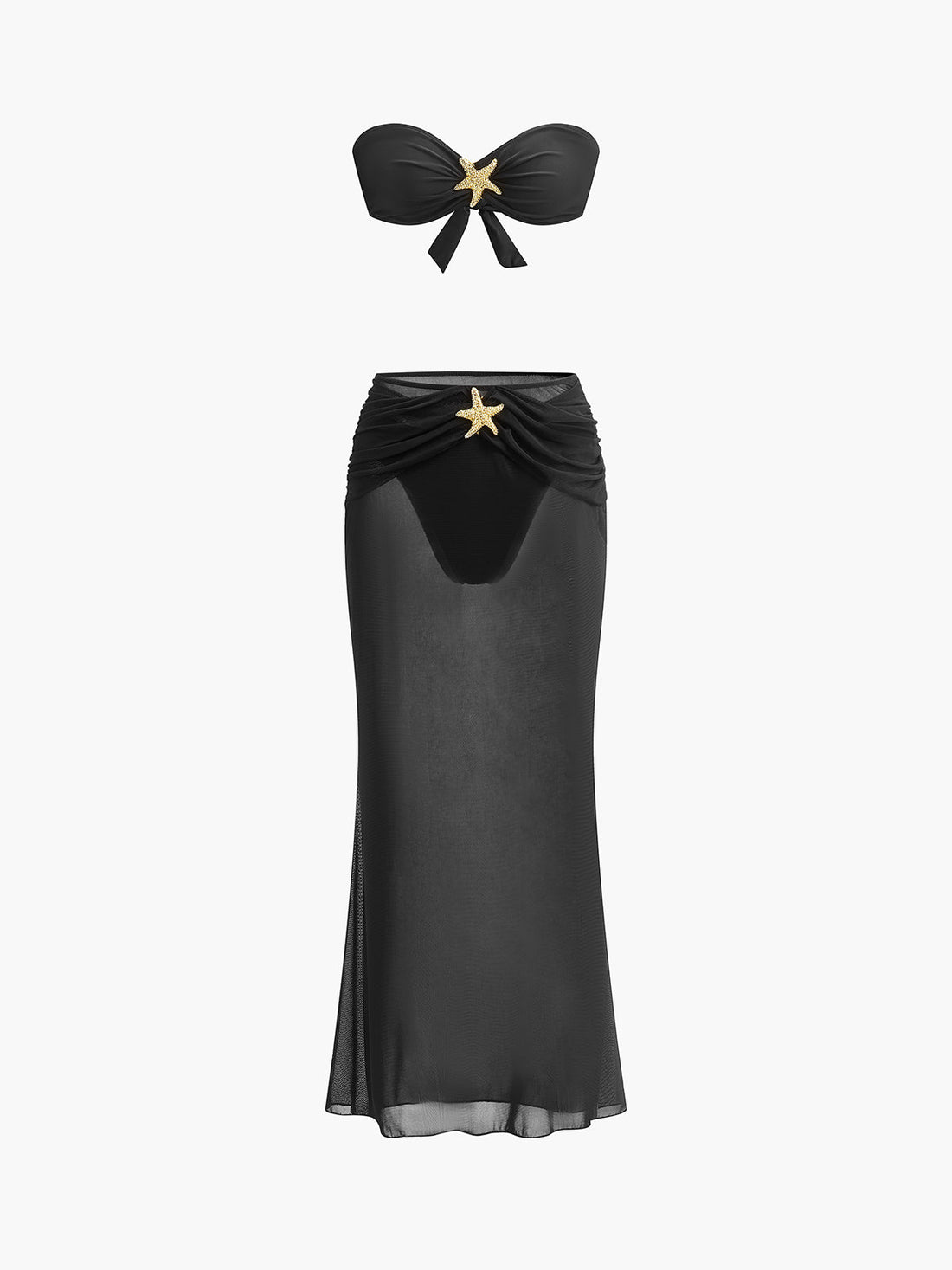 Cora Deniz Yildizi Etek Seti | 16400#JK1744615032-black-XS | 16400#JK1744615032-black-S | 16400#JK1744615032-black-M