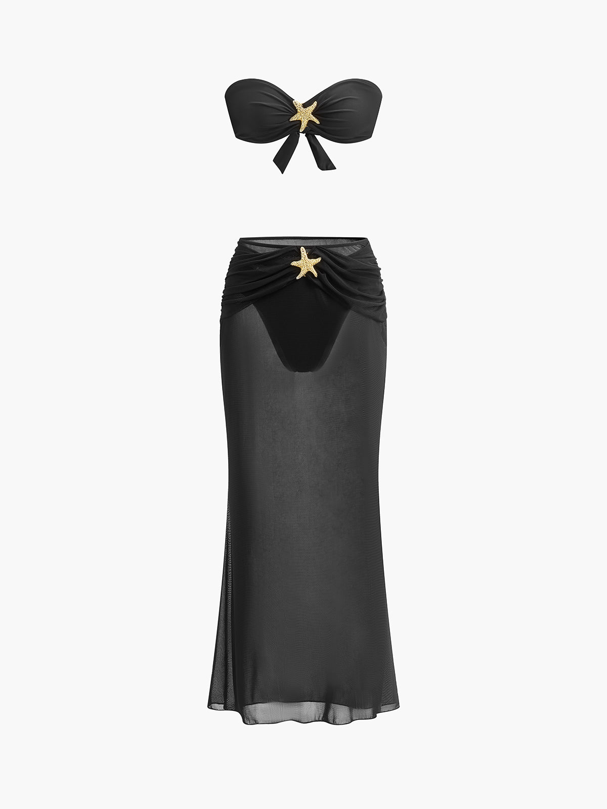 Cora Deniz Yildizi Etek Seti | 16400#JK1744615032-black-XS | 16400#JK1744615032-black-S | 16400#JK1744615032-black-M