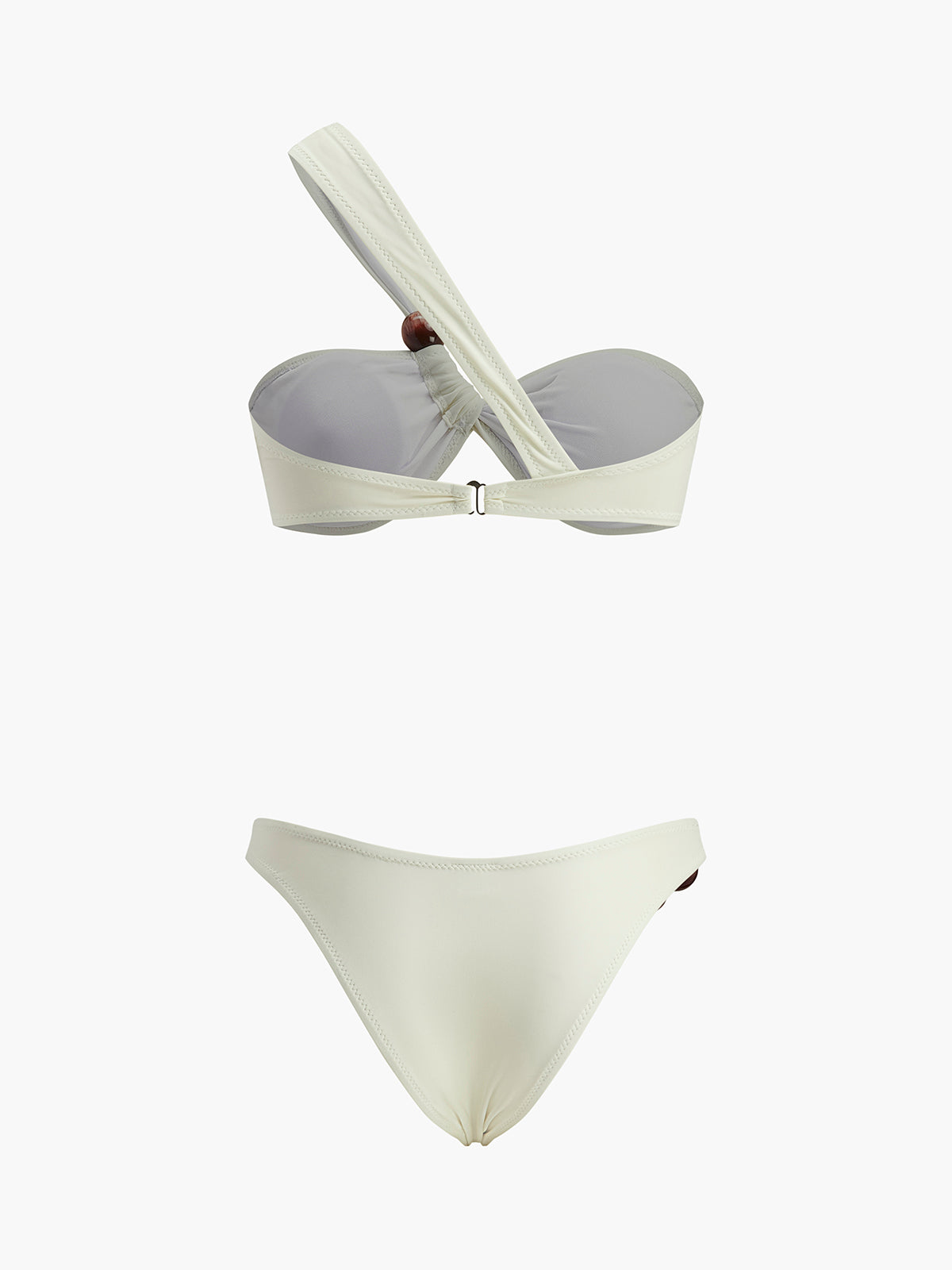 Elisheva Tek Omuzlu Ahsap Bikini Seti | OA250117012BEBS | OA250117012BEBM | OA250117012BEBL
