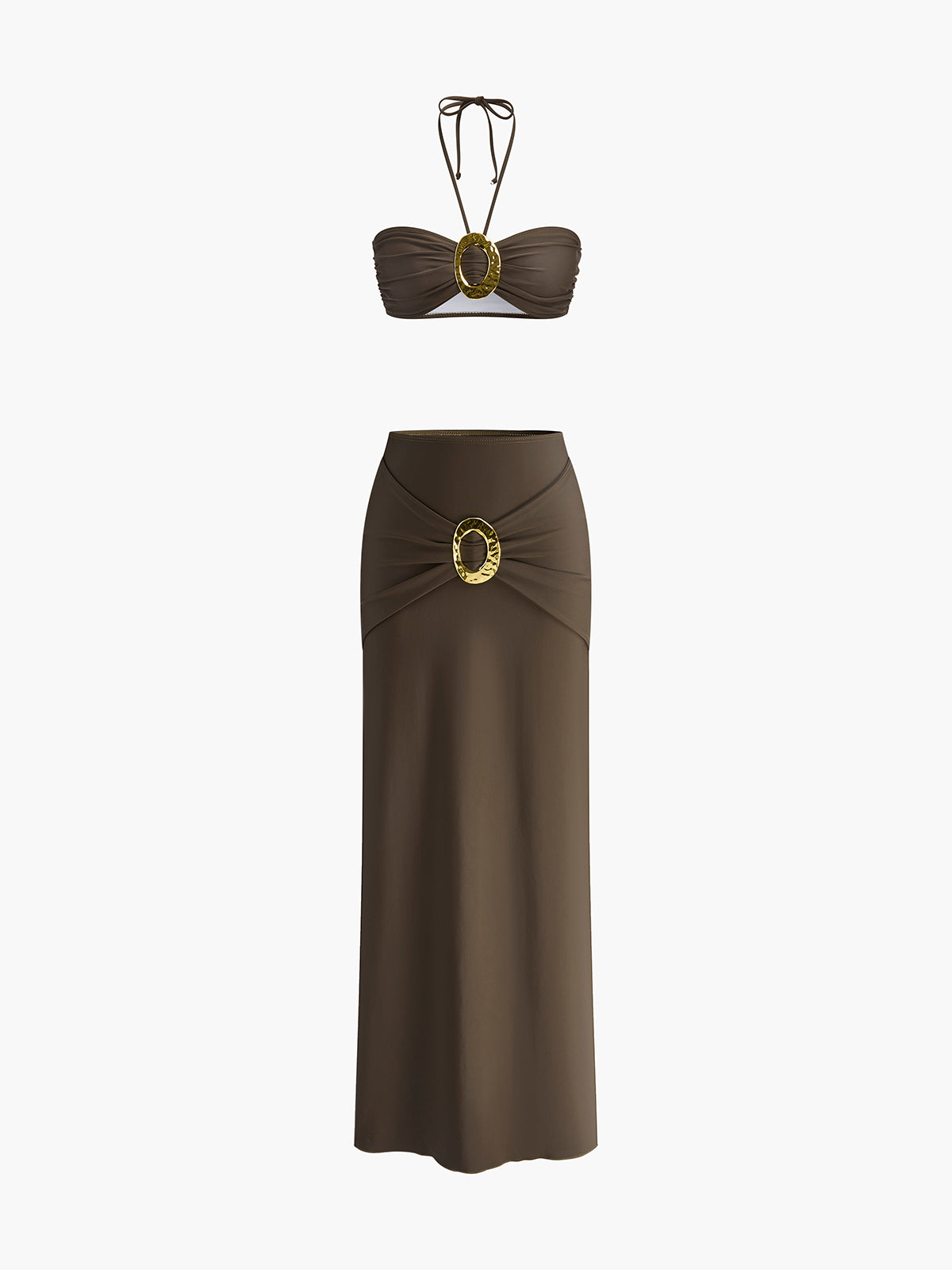 Dailyn Oval Halkali Bikini Etek Takimi | 16400#VY1741934944-Kahverengi-S | 16400#VY1741934944-Kahverengi-M | 16400#VY1741934944-Kahverengi-L | 16400#VY1741934944-Kahverengi-XL