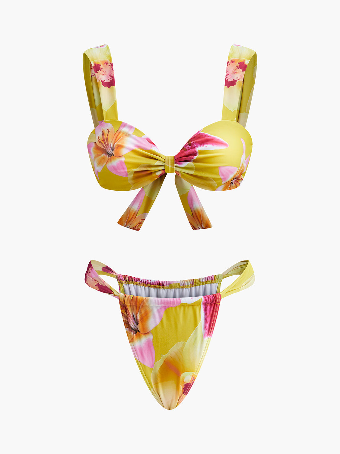 Aysha Sari Cicekli Bikini Takimi | OA250113101YWXS | OA250113101YWS | OA250113101YWM | OA250113101YWL