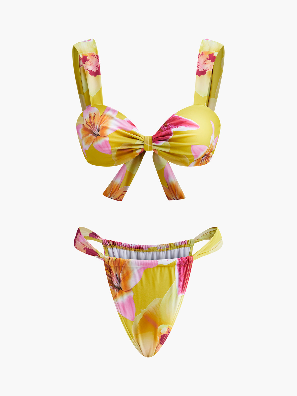 Aysha Sari Cicekli Bikini Takimi | OA250113101YWXS | OA250113101YWS | OA250113101YWM | OA250113101YWL