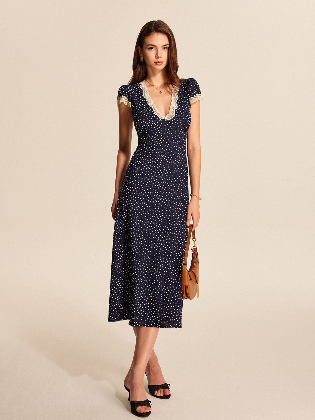 Velorage Ainara Puantiyeli Maxi Elbise | 16400-PF1743490564-navy-S | 16400-PF1743490564-navy-M | 16400-PF1743490564-navy-L