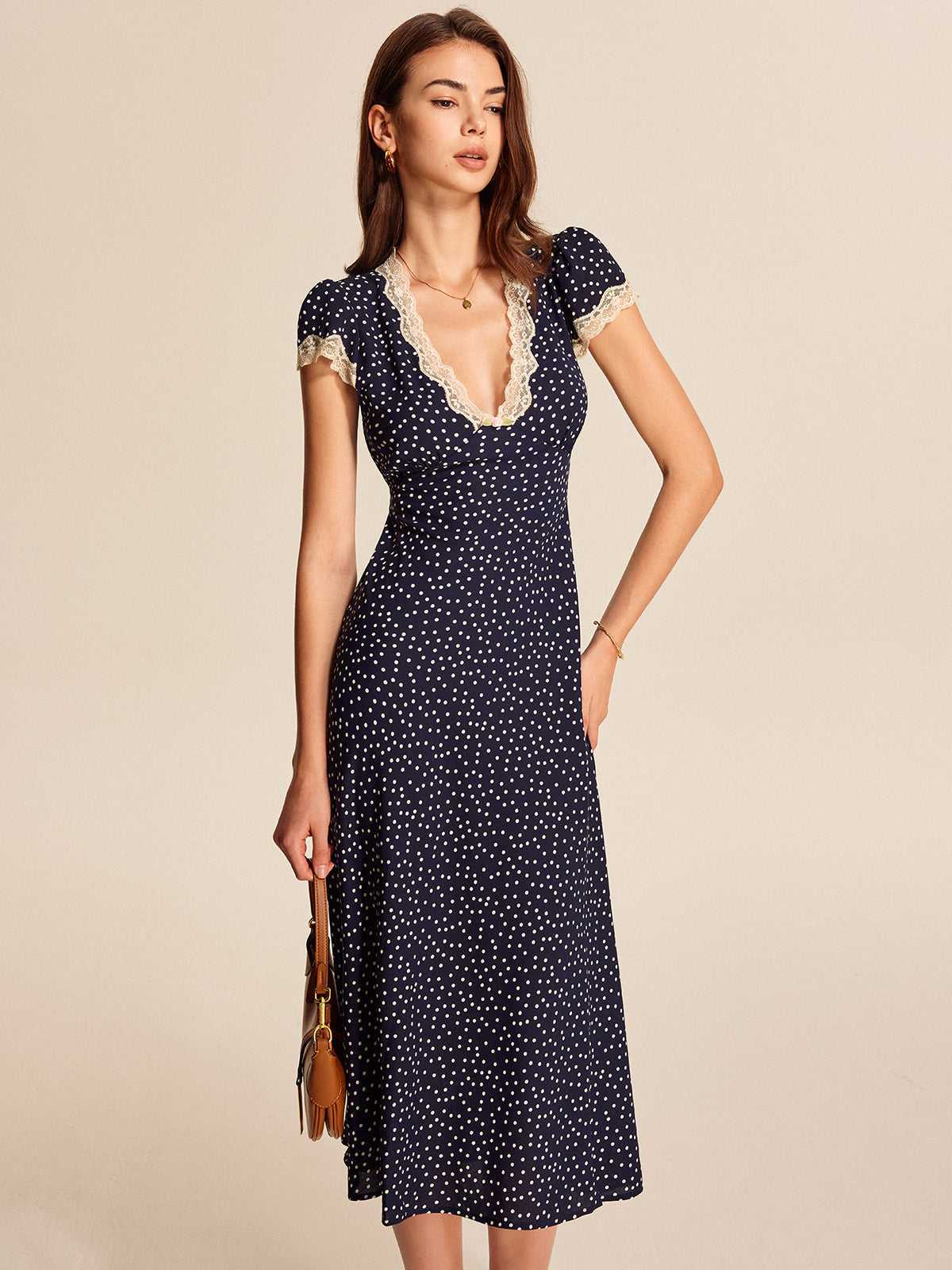Velorage Ainara Puantiyeli Maxi Elbise | 16400-PF1743490564-navy-S | 16400-PF1743490564-navy-M | 16400-PF1743490564-navy-L