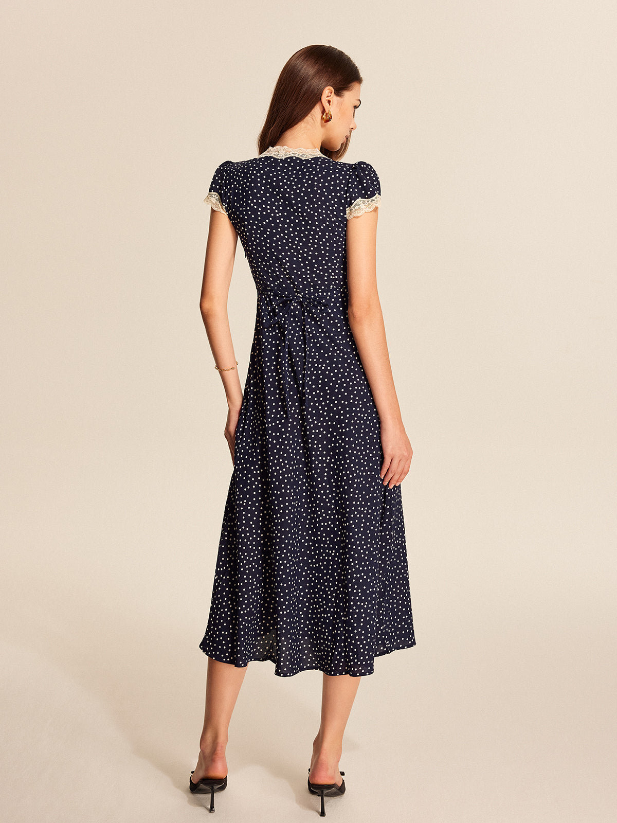 Velorage Ainara Puantiyeli Maxi Elbise | 16400-PF1743490564-navy-S | 16400-PF1743490564-navy-M | 16400-PF1743490564-navy-L
