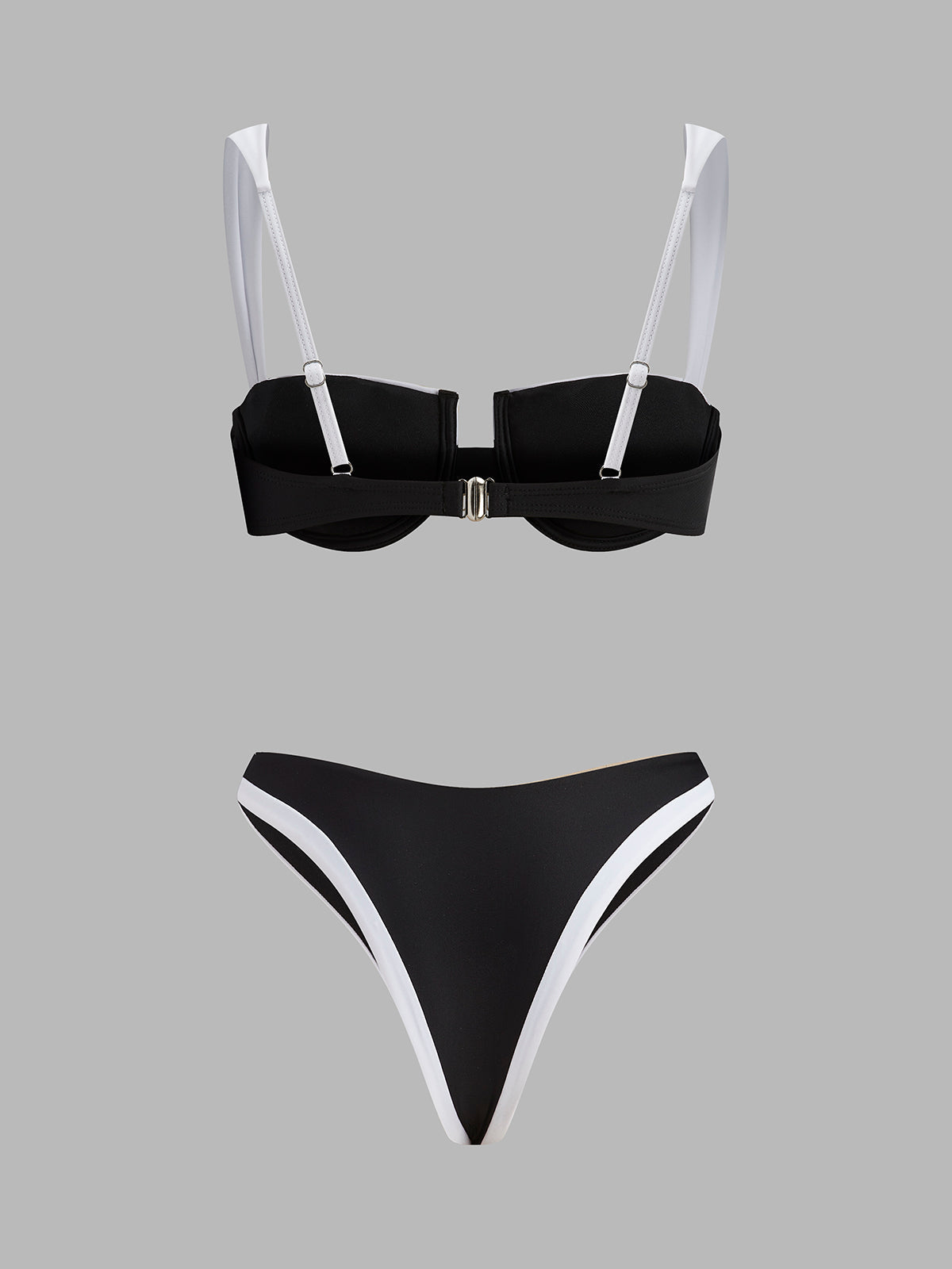 Ann Kontrast Bikini Takimi | 16400#WX1748327820-Siyah-Beyaz-S | 16400#WX1748327820-Siyah-Beyaz-M | 16400#WX1748327820-Siyah-Beyaz-L