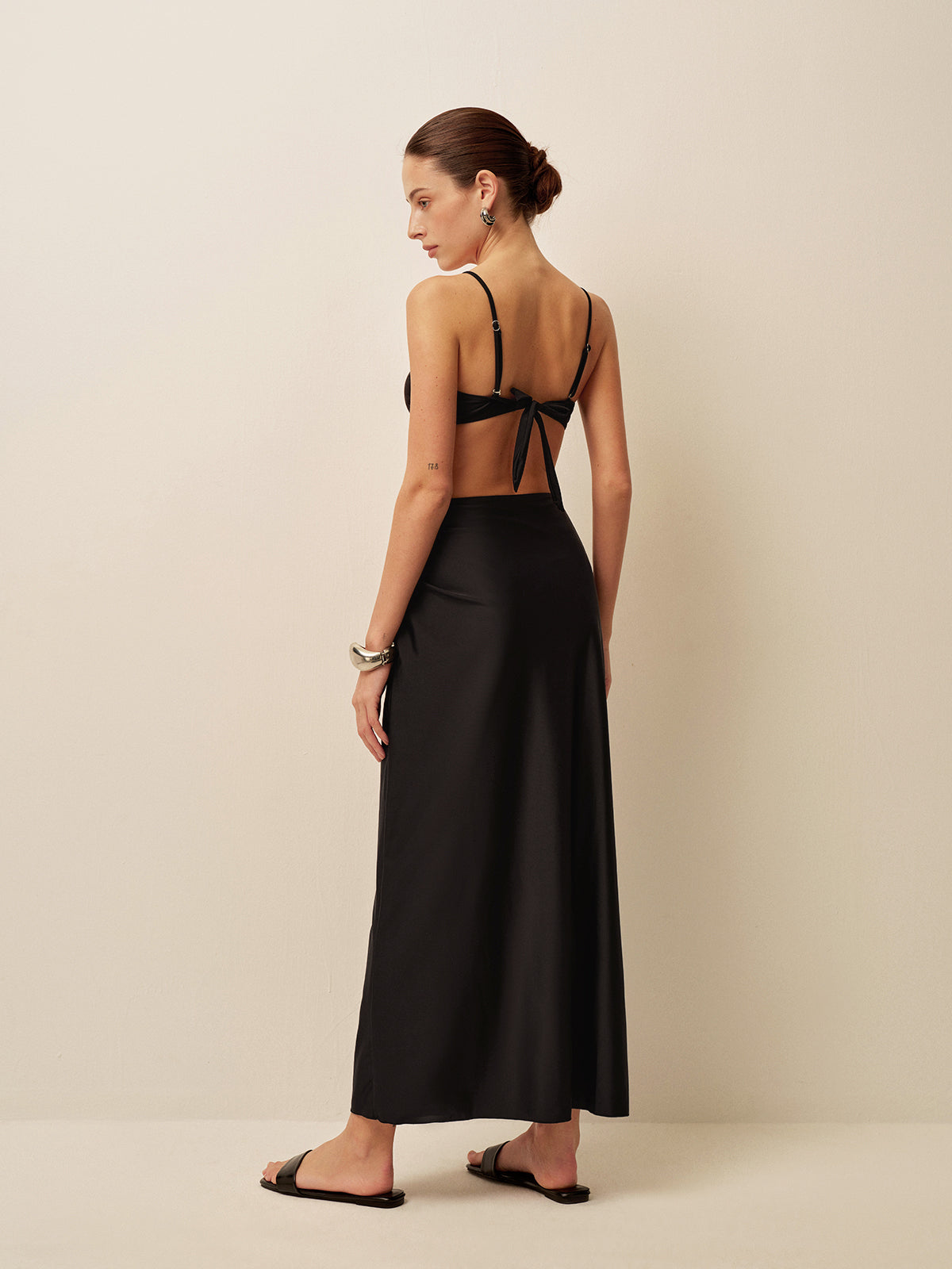 Hadley Metal Detayli Sarong Etek | 16400#NZ1750233047-black-S | 16400#NZ1750233047-black-M | 16400#NZ1750233047-black-L
