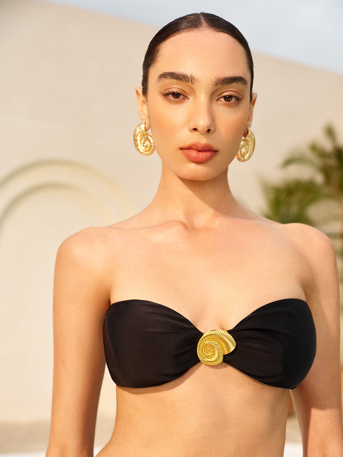 Luiza Bandeau Bikini Seti | 16400#HC1752632326-black-S | 16400#HC1752632326-black-M | 16400#HC1752632326-black-L | 16400#HC1752632326-black-XL