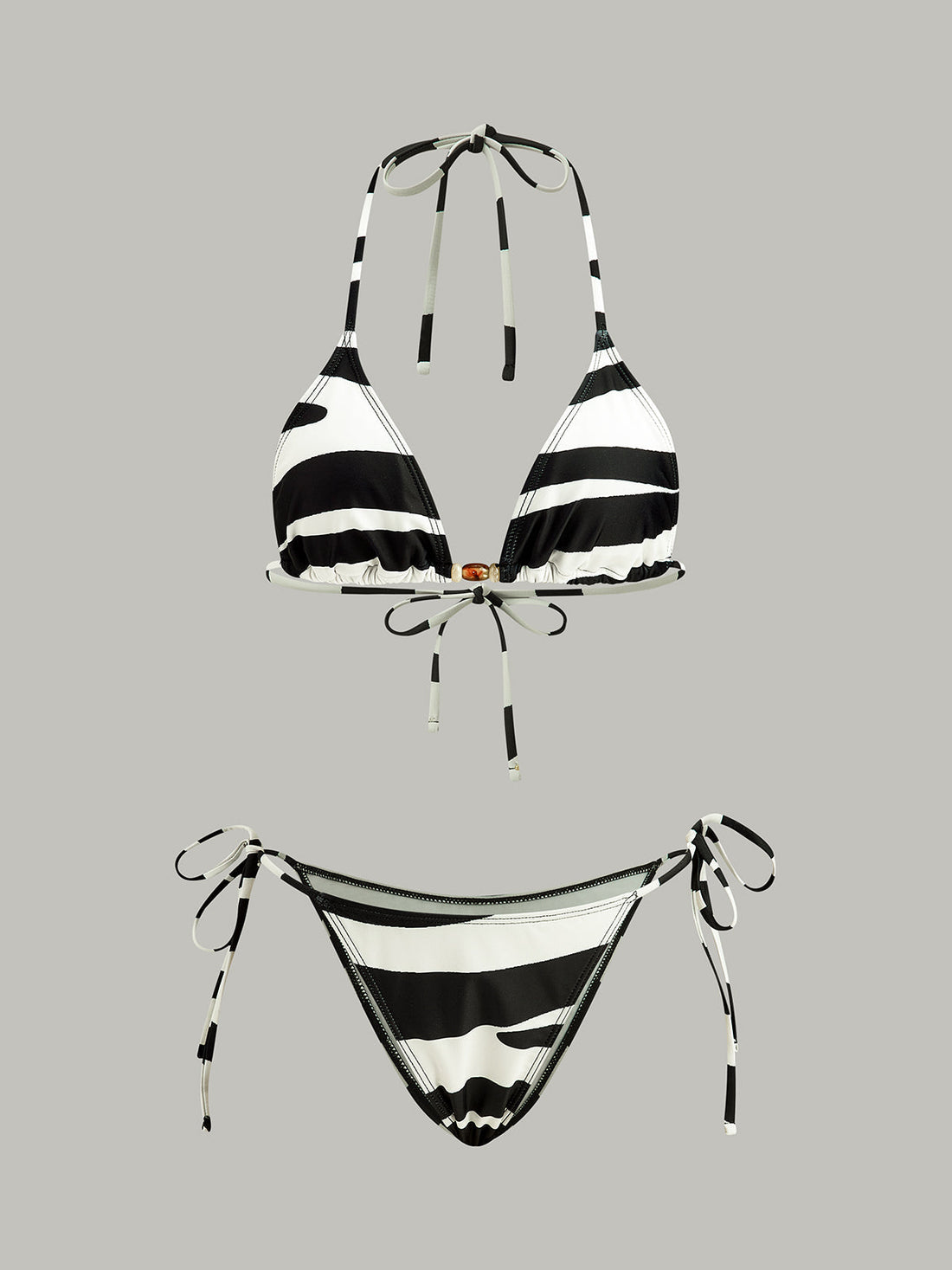 Favour Siyah Beyaz Desenli Bikini | 16400#VI1750057073--Siyah-Beyaz-XS | 16400#VI1750057073--Siyah-Beyaz-S | 16400#VI1750057073--Siyah-Beyaz-M | 16400#VI1750057073--Siyah-Beyaz-L