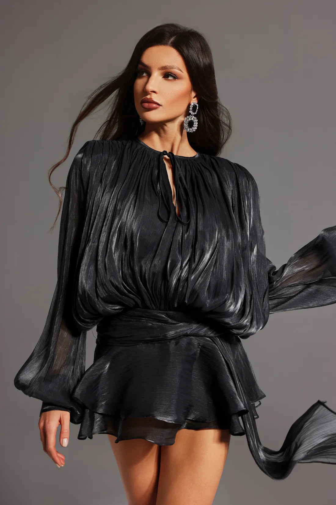 Mei Bagcikli Mini Elbise | Xs-Siyah | S-Siyah | M-Siyah | L-Siyah